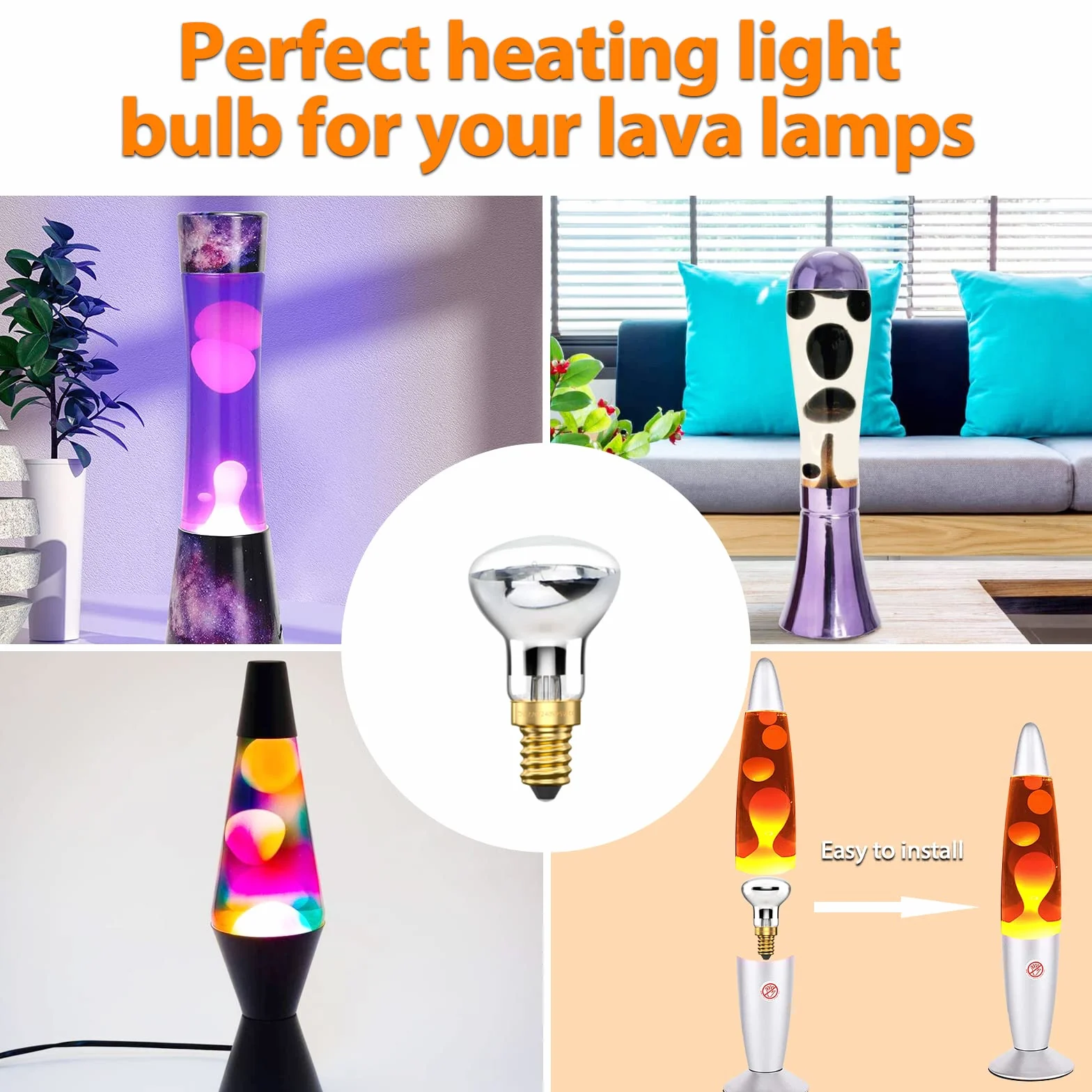 Bonlux Lot de 4 ampoules R39 E14 25 W lumière chaude