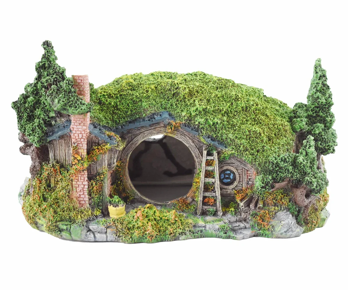 OMEM Reptile Hideout Aquarium Décoration Rockery Gecko Snake Wetland