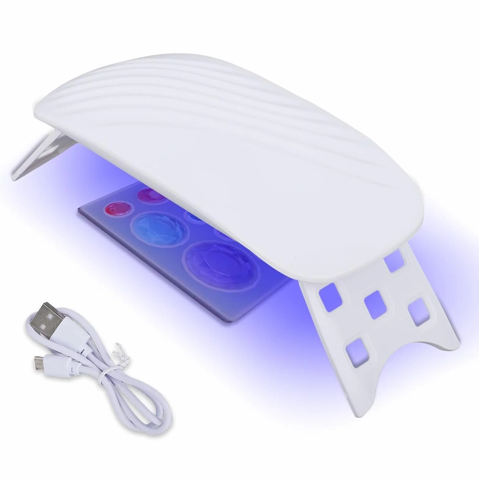 Lampe UV pour Résine 36W Mini Portable USB 12 LED Pliable Compatible Résine Époxy UV DIY Nail Art Modélisme