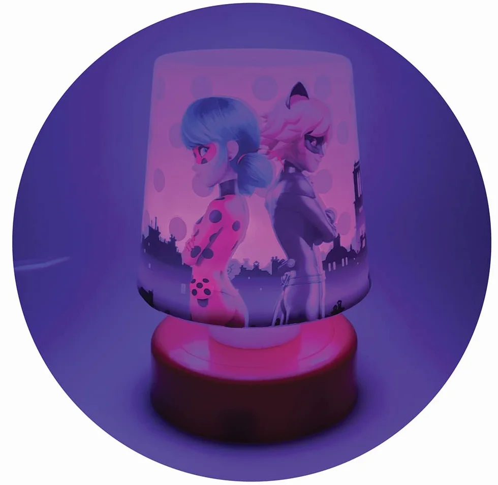 MIRACULOUS FUN HOUSE LADYBUG Veilleuse lampe poussoir H.11.5 x Ø 7.5 cm pour enfant