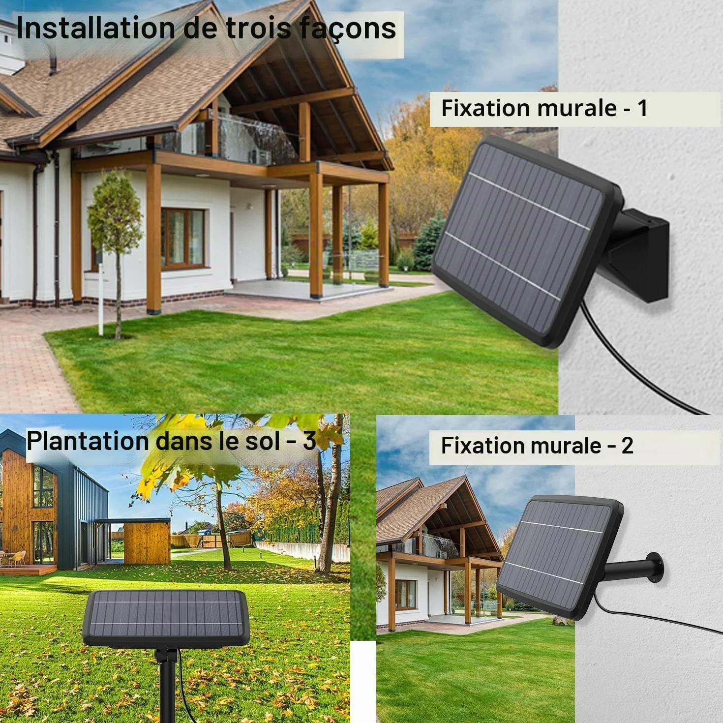 Guirlande lumineuse solaire d'extérieur 15 m IP45 2700 K Blanc chaud
