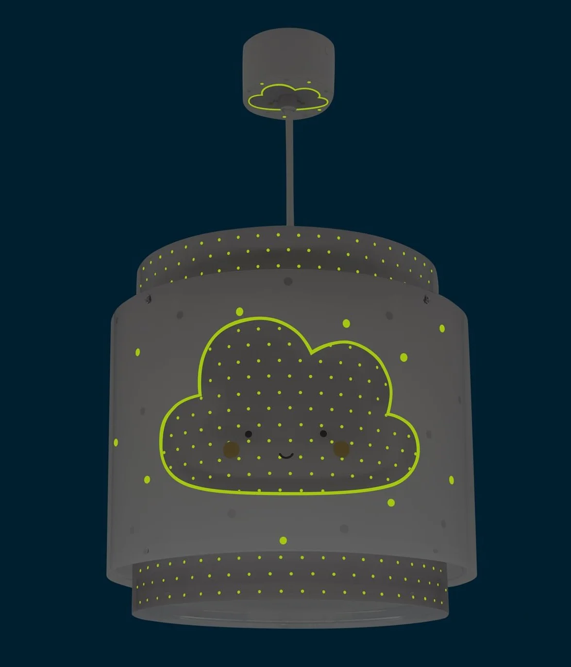 Dalber Lampe Suspension Nuage Gris E27 Chambre Enfants