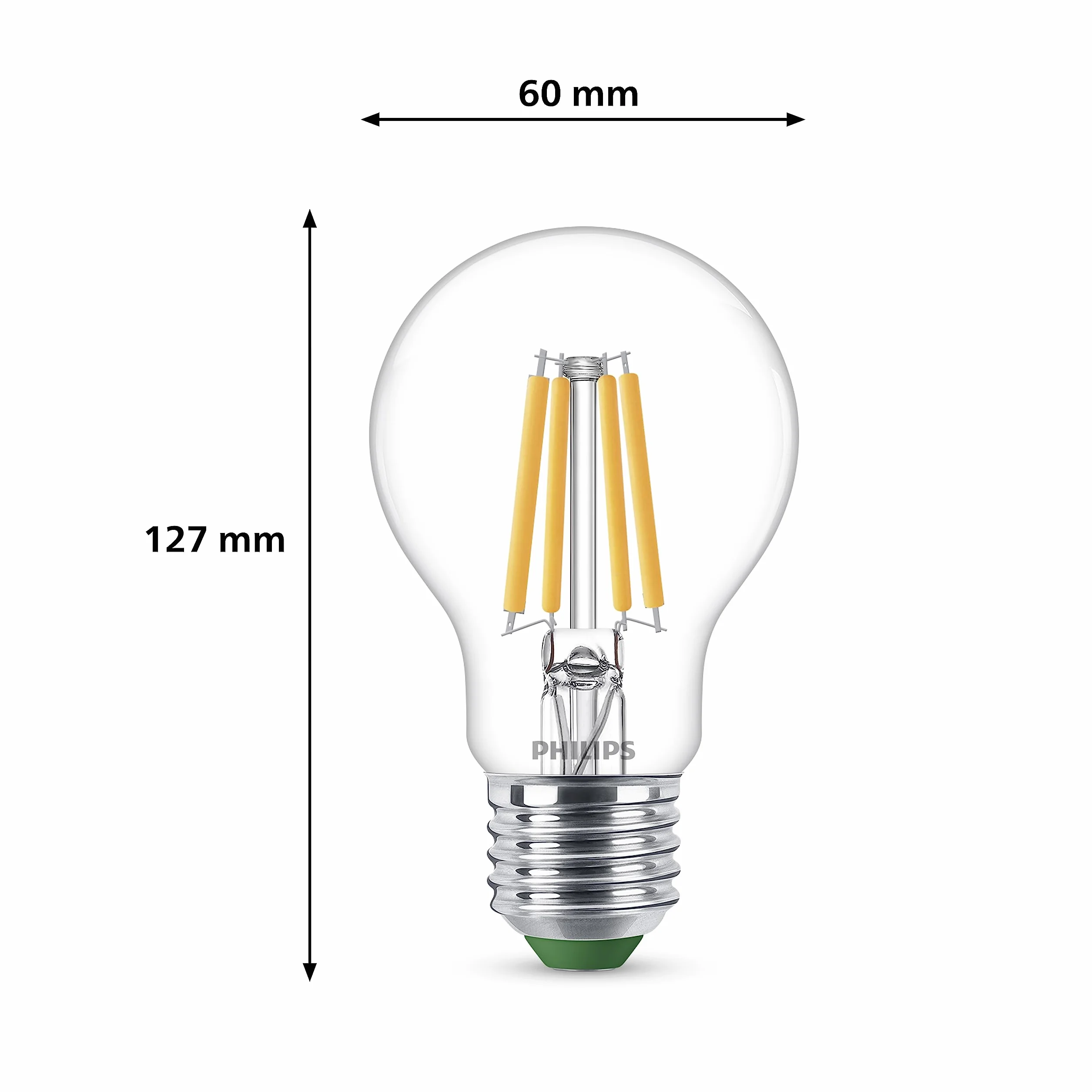 Philips Lot de 3 Ampoules LED E27 40W Équivalent Blanc Chaud 2700K