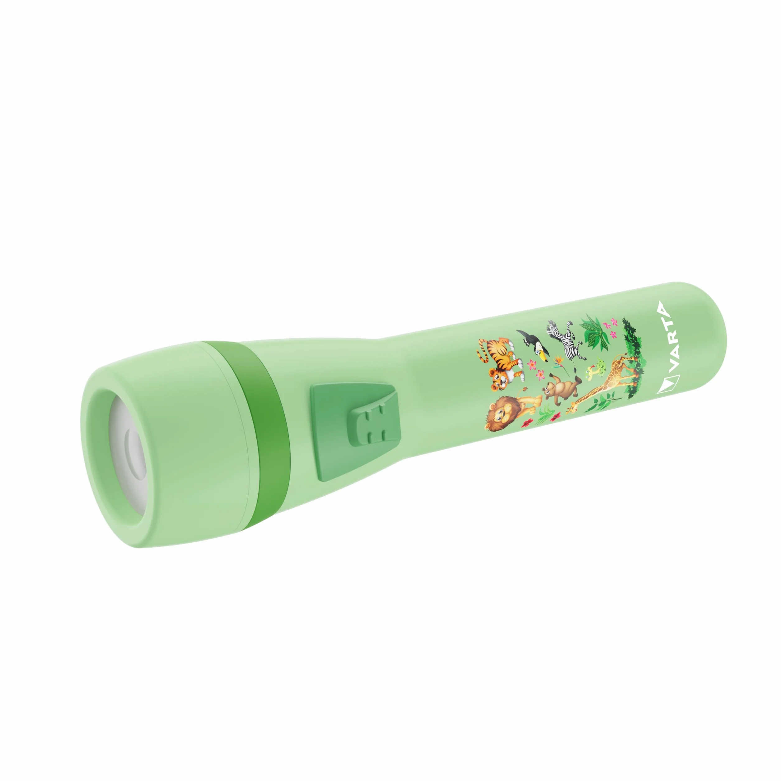 VARTA Lampe Torche Enfants Alimentée par Piles AA Conception Jungle Protection Yeux