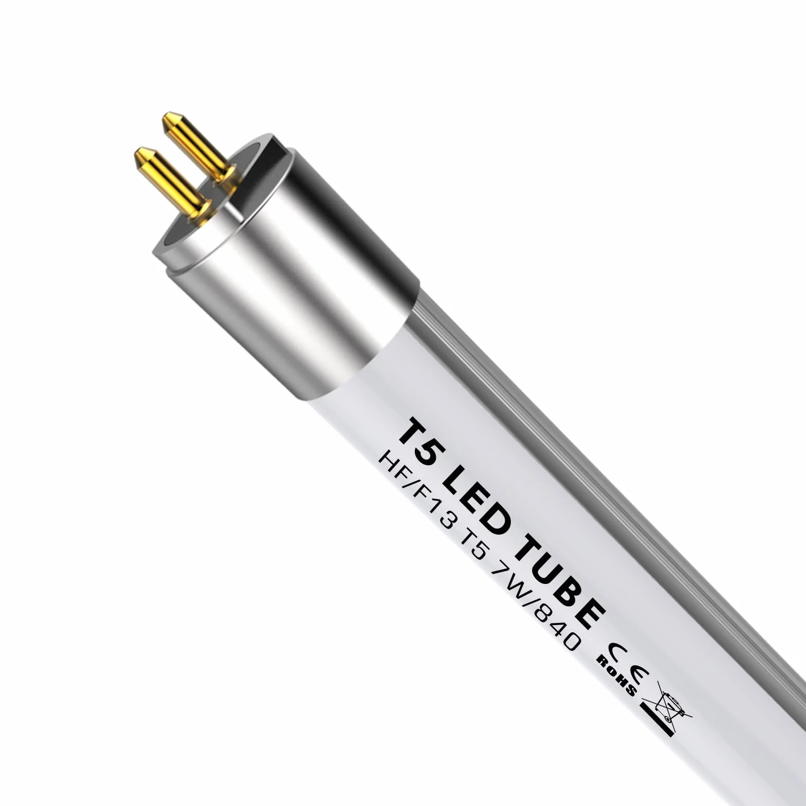 Tube LED T5 7W 4000K 910 lumens Angle 300° Remplace G5 13W 517mm Sans recâblage
