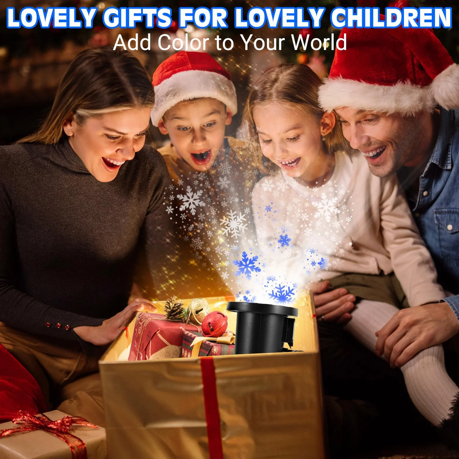 Projecteur LED Flocon de Neige IP65 Étanche Noël Décoration Extérieur Intérieur