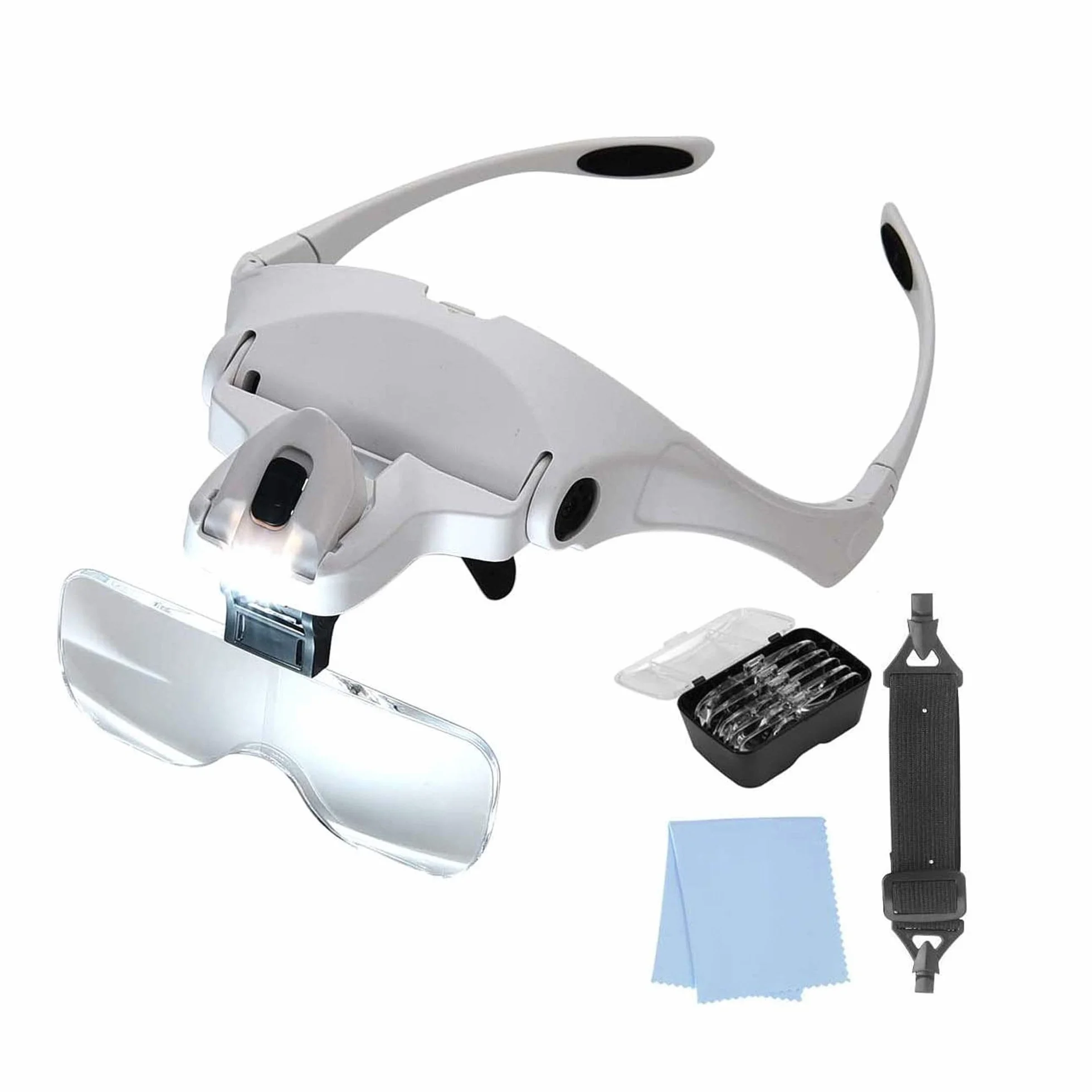 Lunettes LED avec Loupe 5 Dioptries Interchangeables Trooper