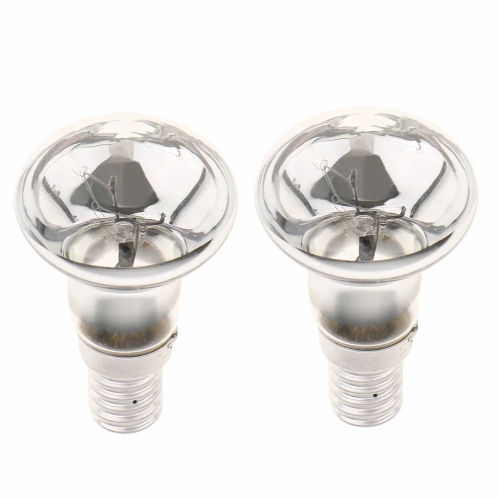 Gazechimp 2pcs 25W SES R39 E14 Ampoules à Réflecteur Verre Lampe Tungstène Spot