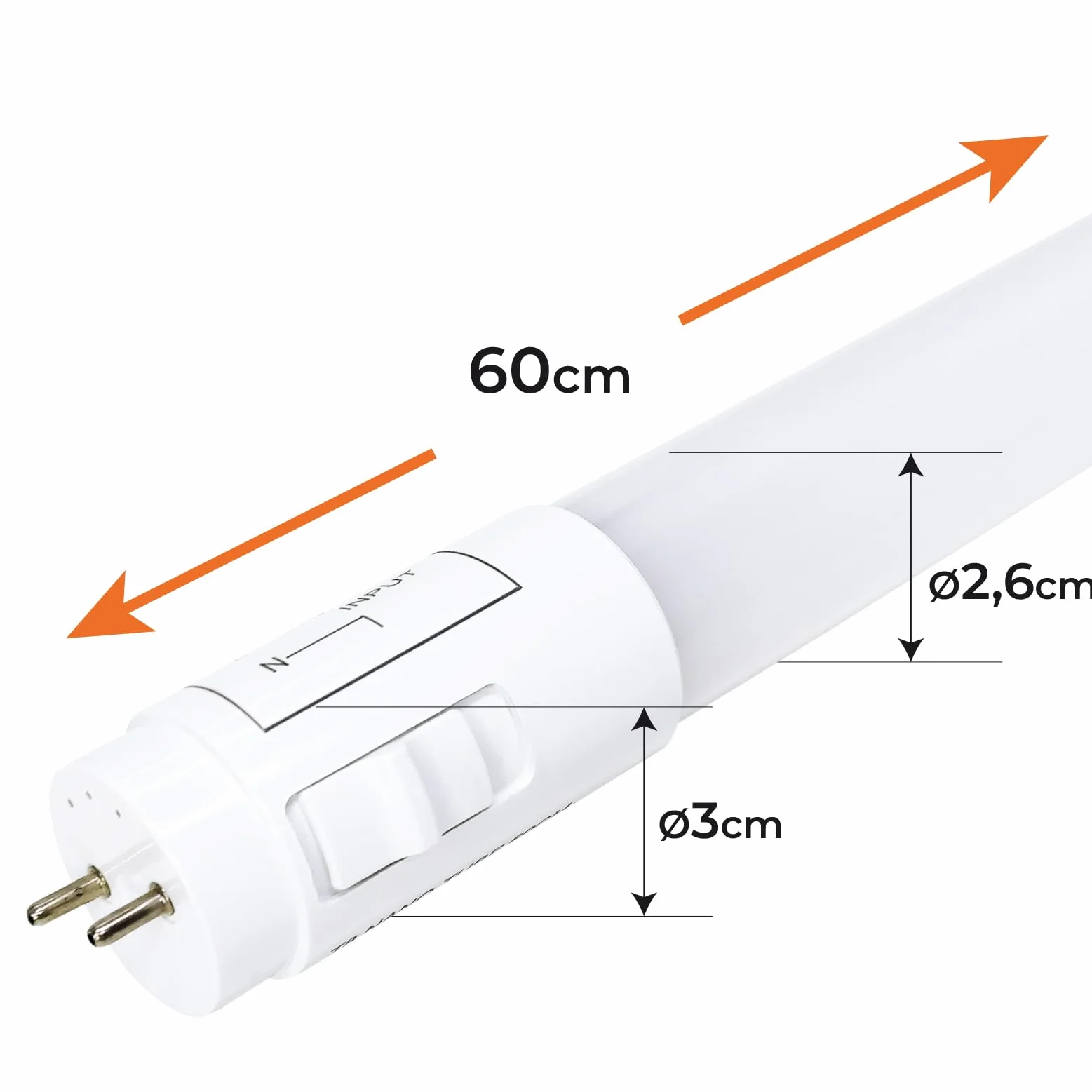 LED ATOMANT Lot de 48x Tube LED 60cm 9W CCT 1100 Lumens T8 Standard