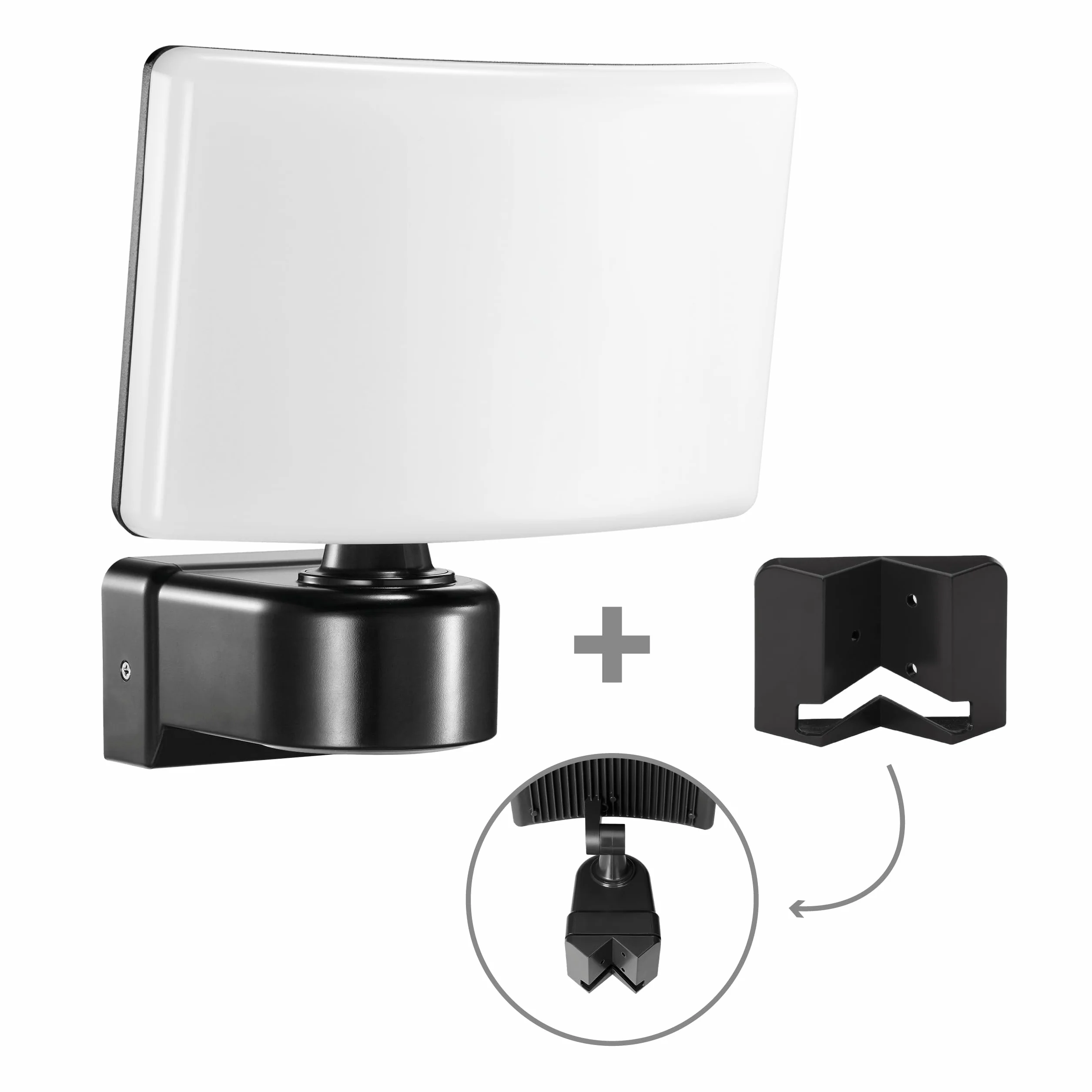 Projecteur LED Extérieur 30W Blanc Chaud 3000K 2200lm IP65 IK10 Gris