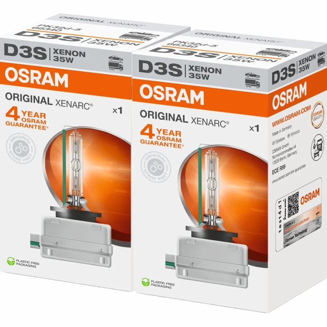 Osram 66340HBI Xenarc 35W D3S PK32D-5 4600K HID Xenarc foco de xenón (paquete de 2)