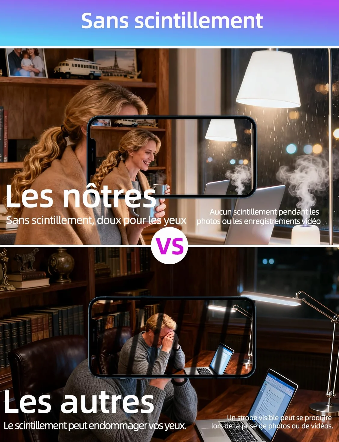 Ampoule LED E27 RGBW Dimmable 85W Équivalent Edison avec Télécommande