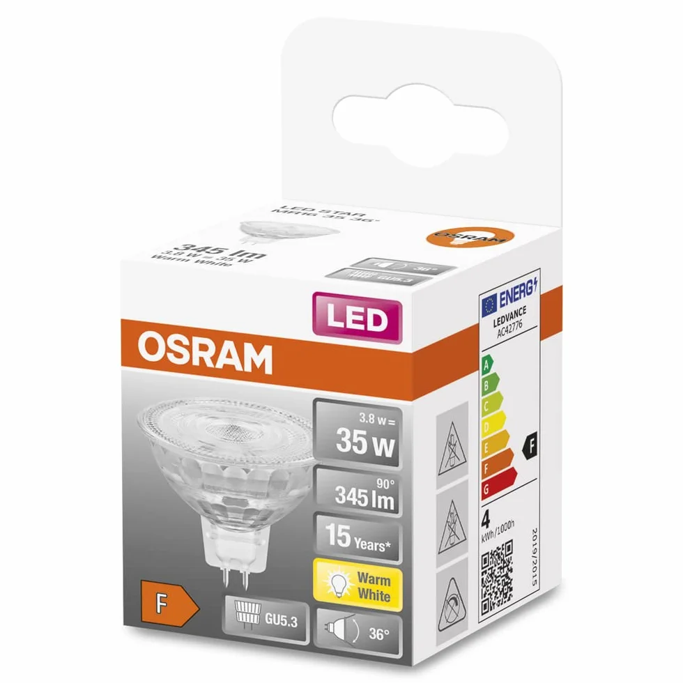 Osram Lampe à LED Star Reflector GU5.3 2700K 345 Lumen 1-Pack