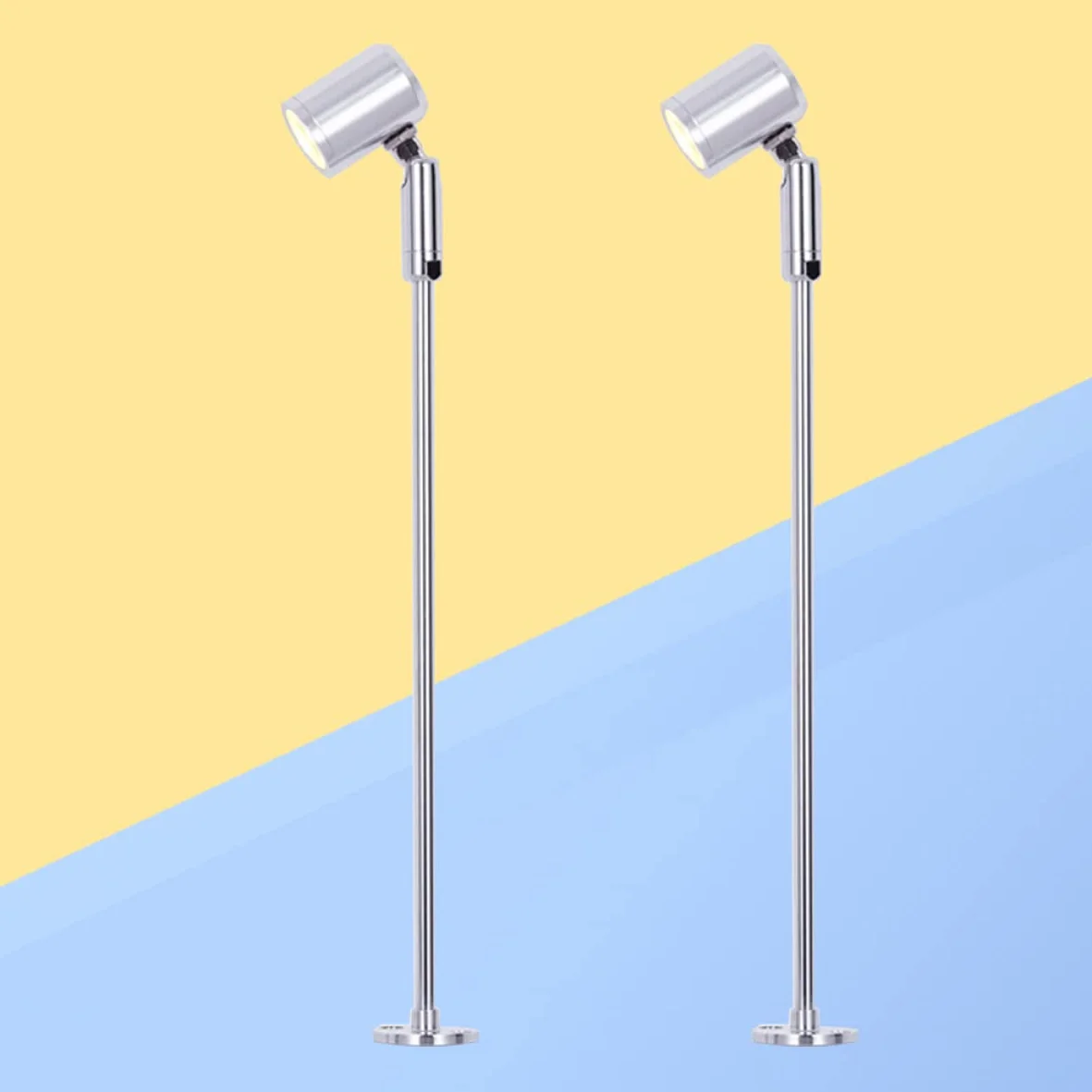 Projecteur LED Haute Luminosité 21.5x3x4.6cm Blanc Chaud Extérieur Intérieur