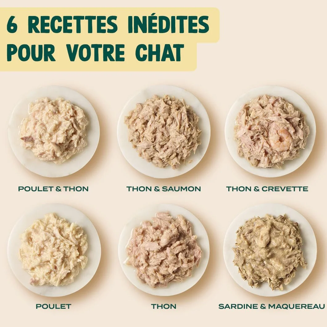 FRANKLIN Nourriture Humide pour Chat Filets en Sauce 100% Naturel sans Additifs Riche en Protéines Faible en Calories Pack 12 x 70 g