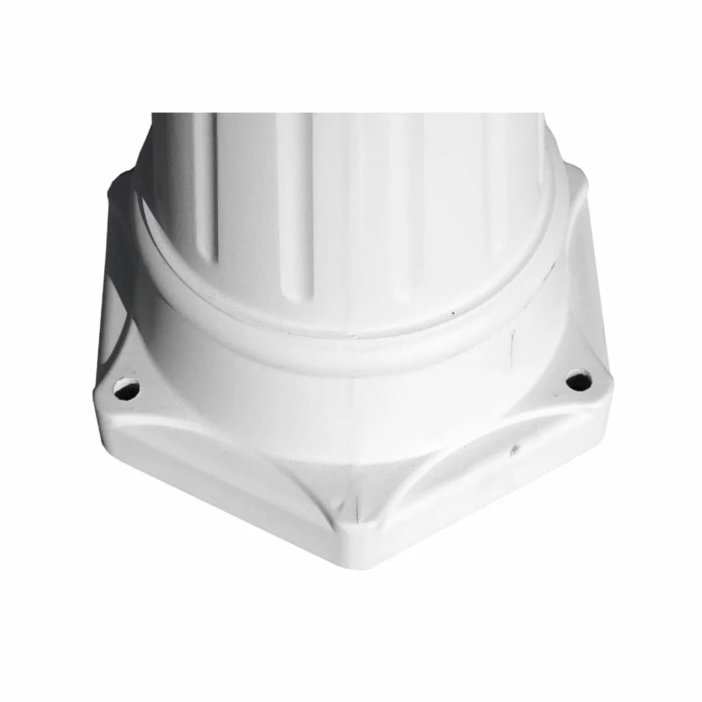 vidaXL Lampadaire extérieur triple blanc