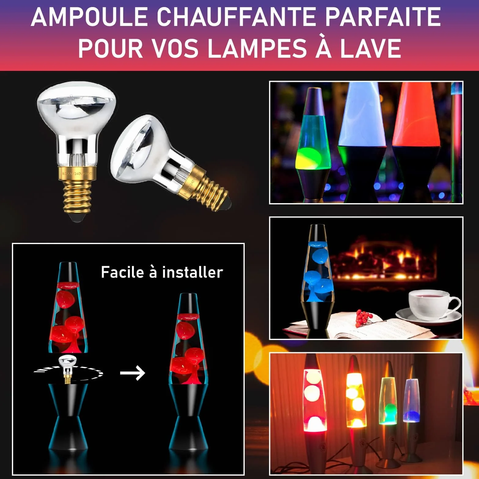 DoRight R39 E14 Ampoule à réflecteur 25W 240V Spot blanc chaud 2400-2600K (Lot de 2)