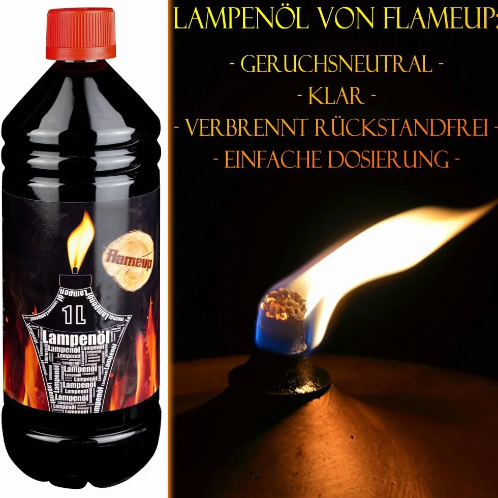 L'huile pour Lampe 1-24 L Torche Lanterne Intérieur Extérieur Flameup