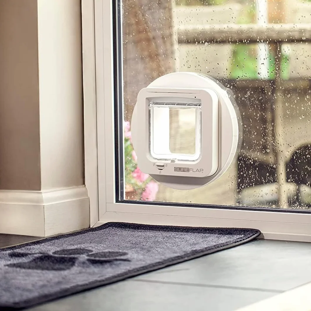 SureFlap Sure PetCare Chatière à Puce électronique Compatible médaillon identification radiofréquence puces électroniques Portes fenêtres Murs Blanc