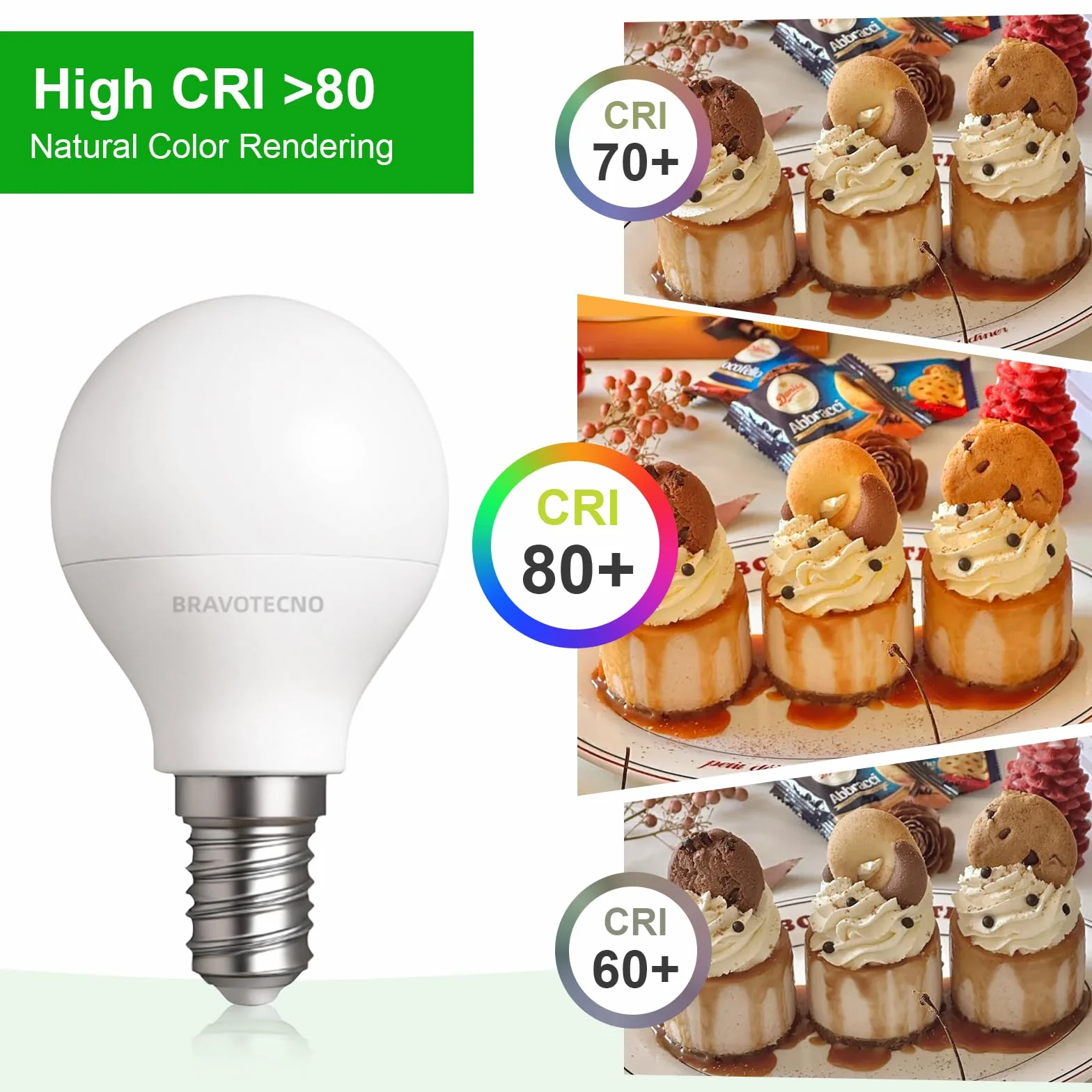 Ampoule LED E14 Blanc Chaud 3000K 2,5W 470LM G45 Équivalent 40W Angle 360° Lot de 6