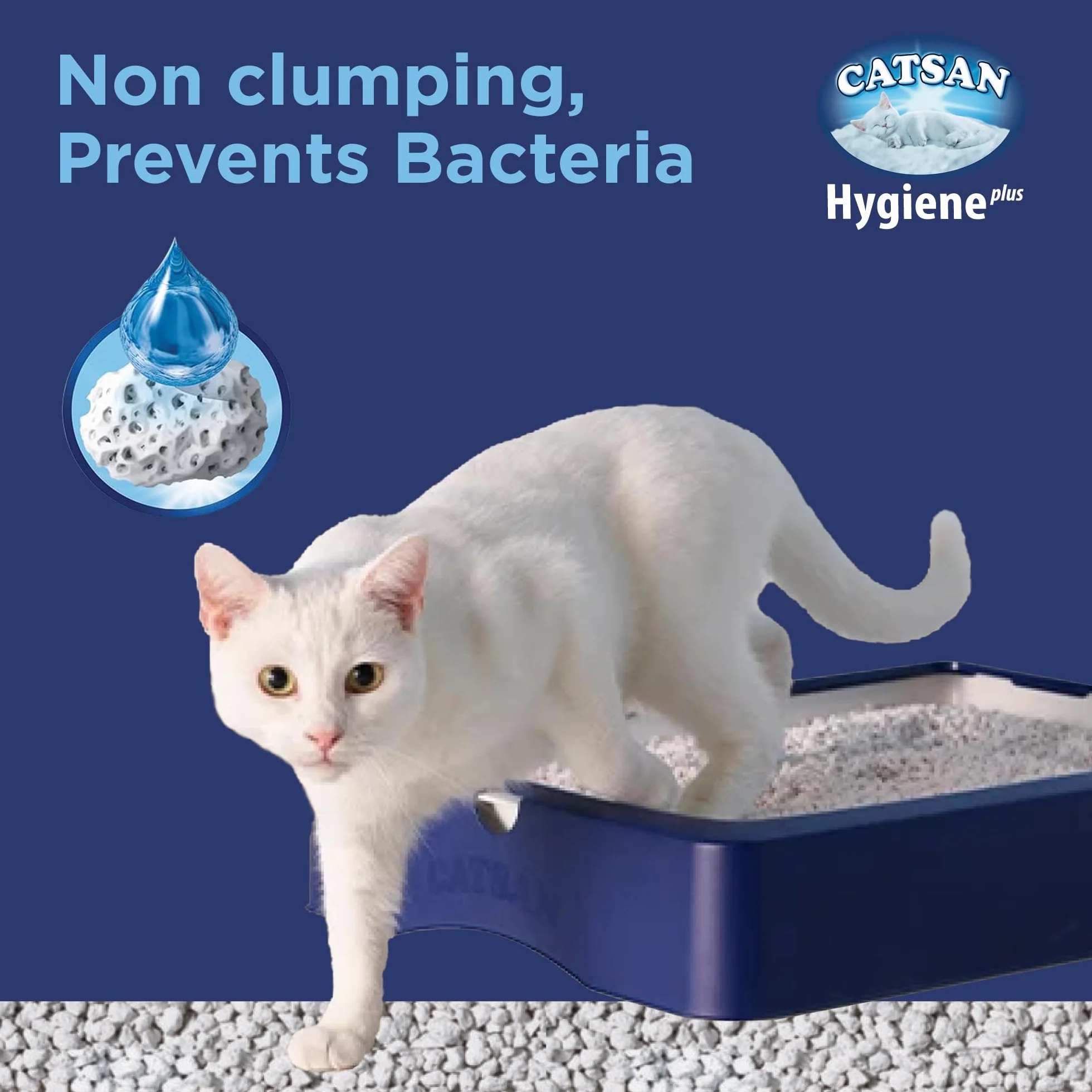 CATSAN Hygiene Plus Litière Minérale pour Chat 10L