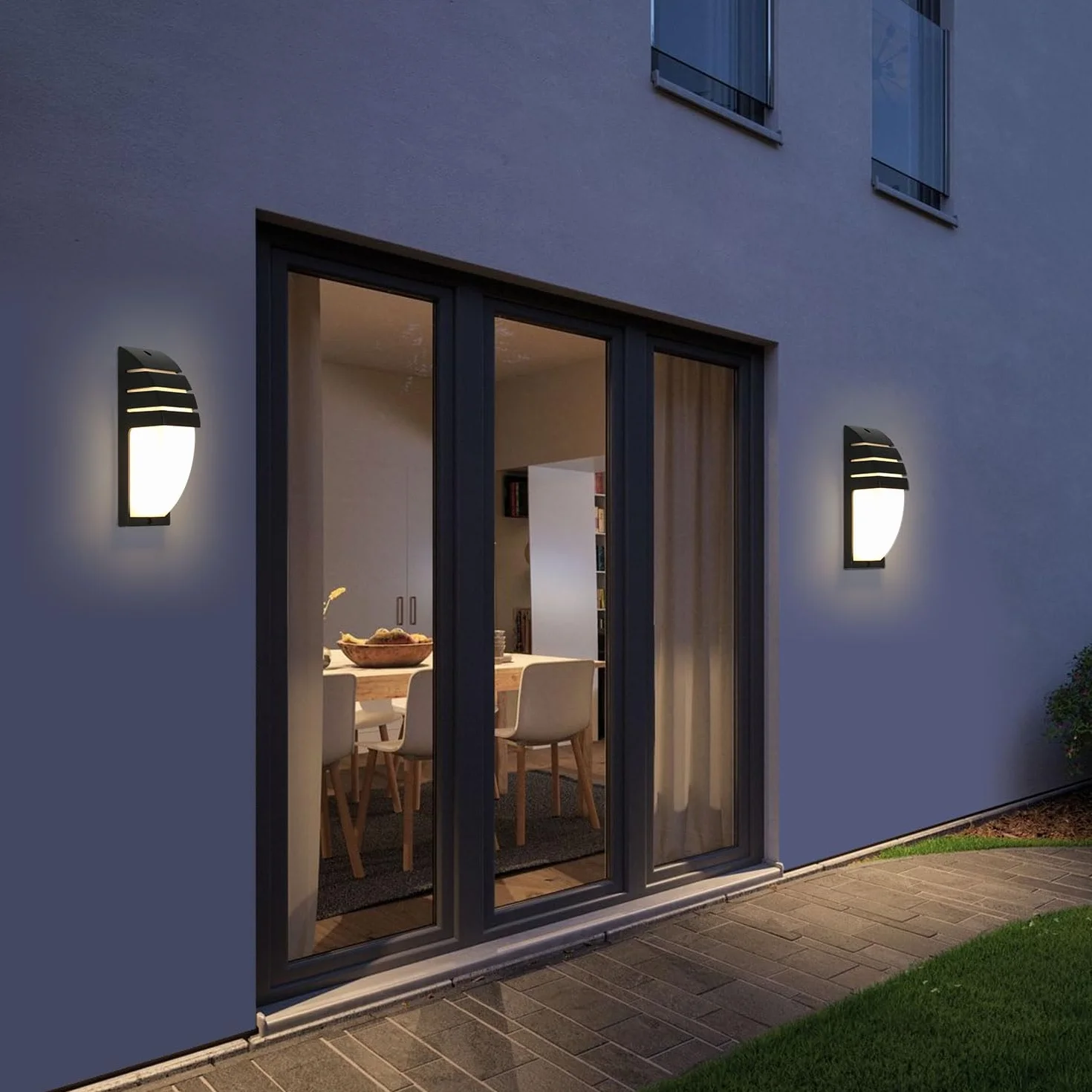 Comely 12W Applique Murale LED IP65 Etanche, Lumière Blanche Chaude 3000K