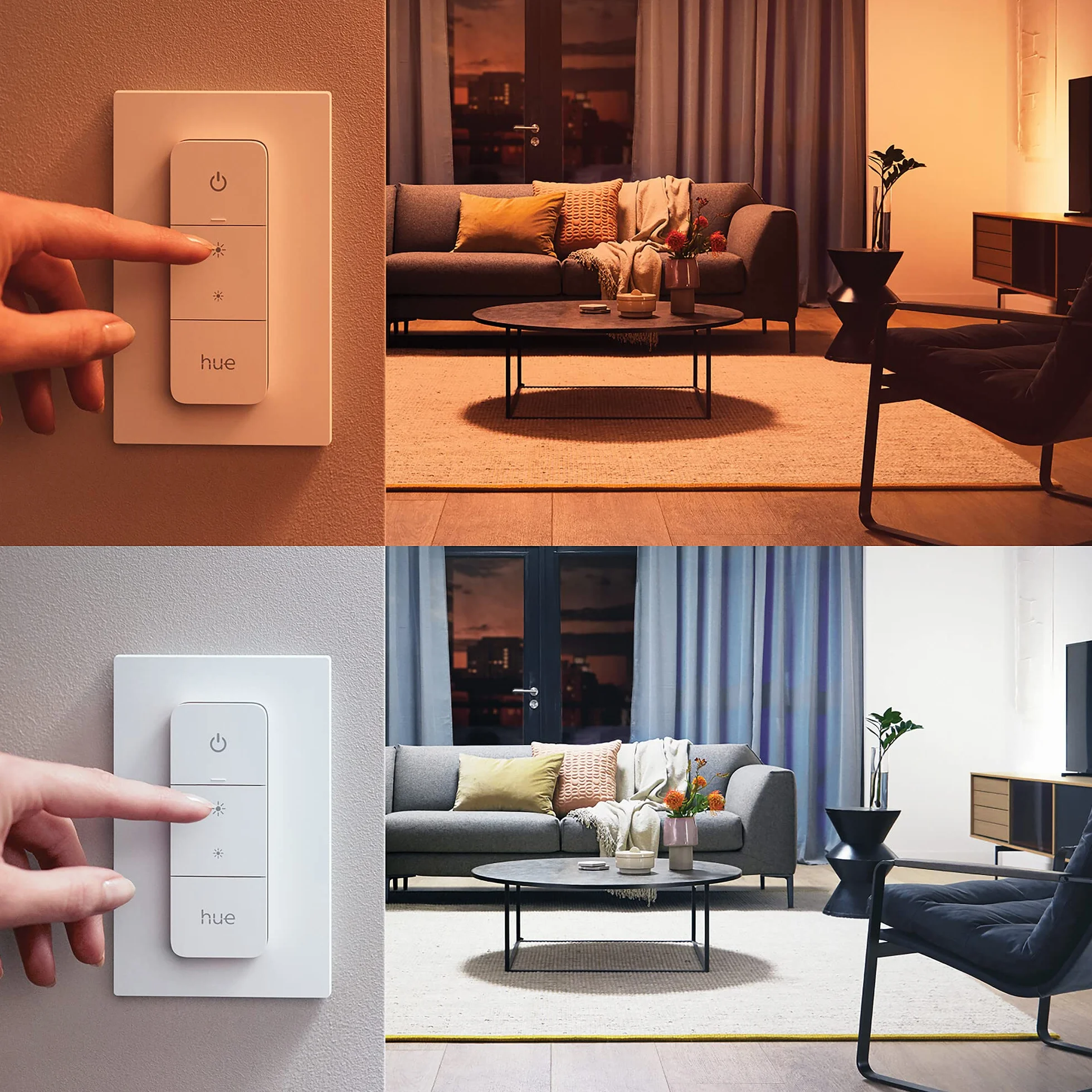 Philips Hue Startkit 2xE27 Bridge Dimmer Blanc Color Ambiance
