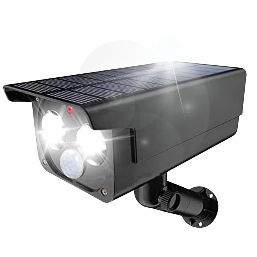 Proxinova Caméra Factice Extérieure Projecteur Solaire Détecteur de Mouvement PIR 1050 Lumens IP65