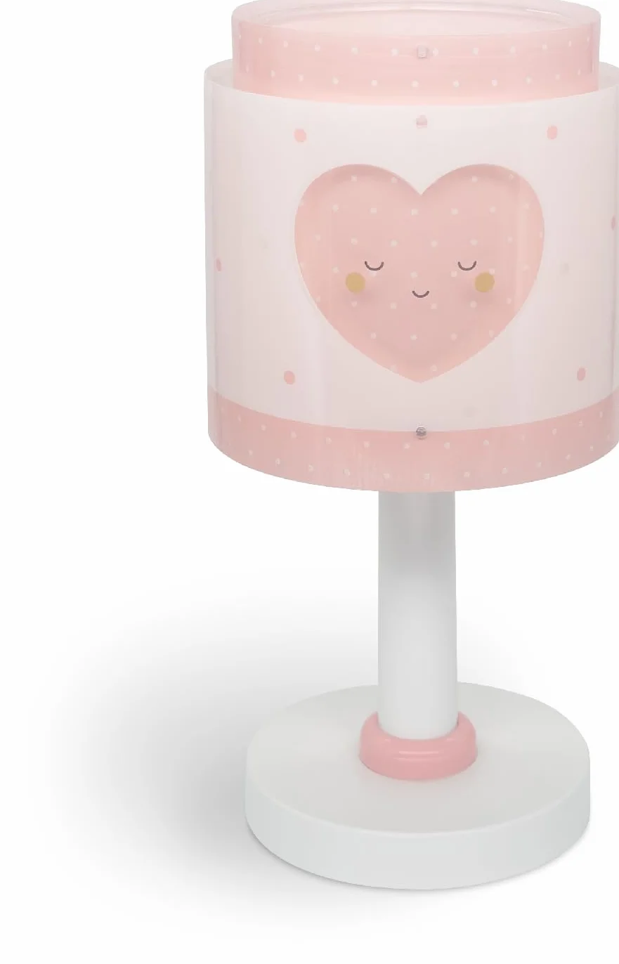 Dalber Lampe de chevet enfant Baby Dreams Rose Cœur G4 LED 4 W