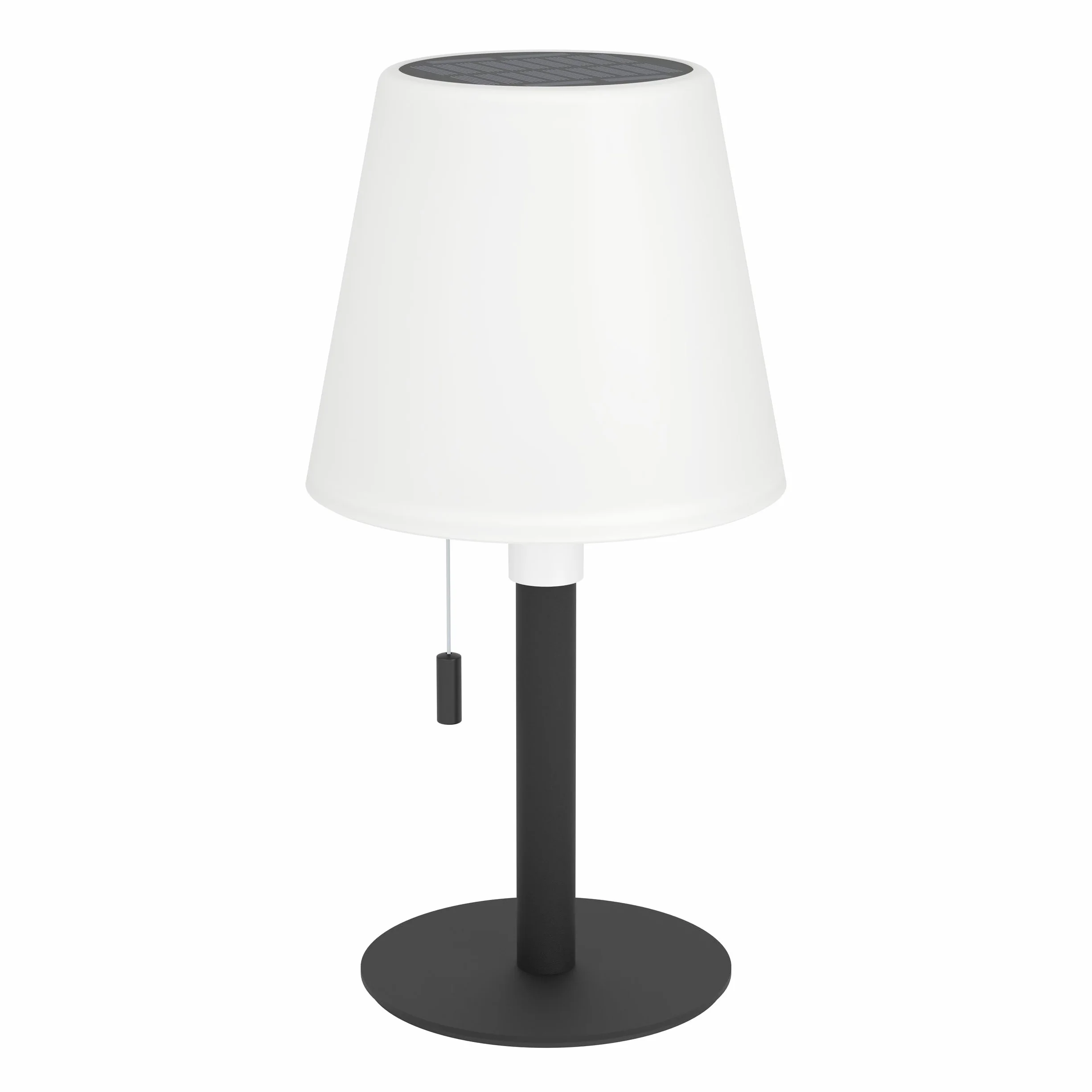 Eglo Montapalma-L Lampe de Table Extérieure Solaire LED Rechargeable, Acier Noir, IP54