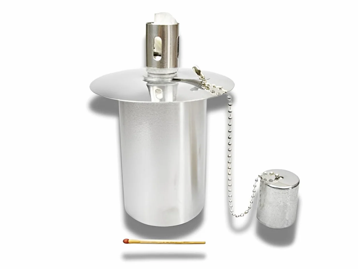 Réservoir d'huile en acier inoxydable 115 cm³ Ø 5,1 cm Certifié TÜV