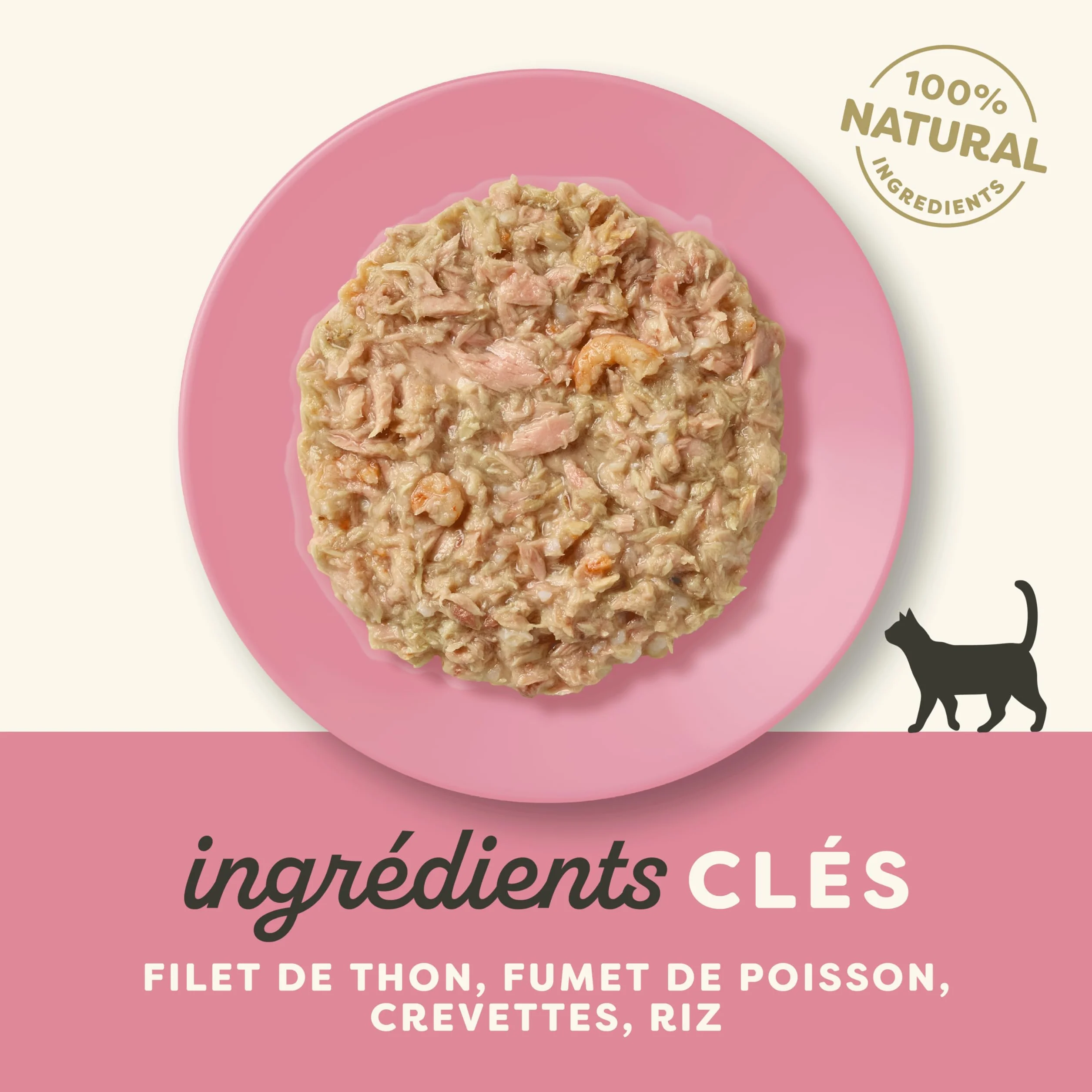 Applaws Sachets naturels pour chats Thon et crevettes du Pacifique en bouillon 12 x 70 g