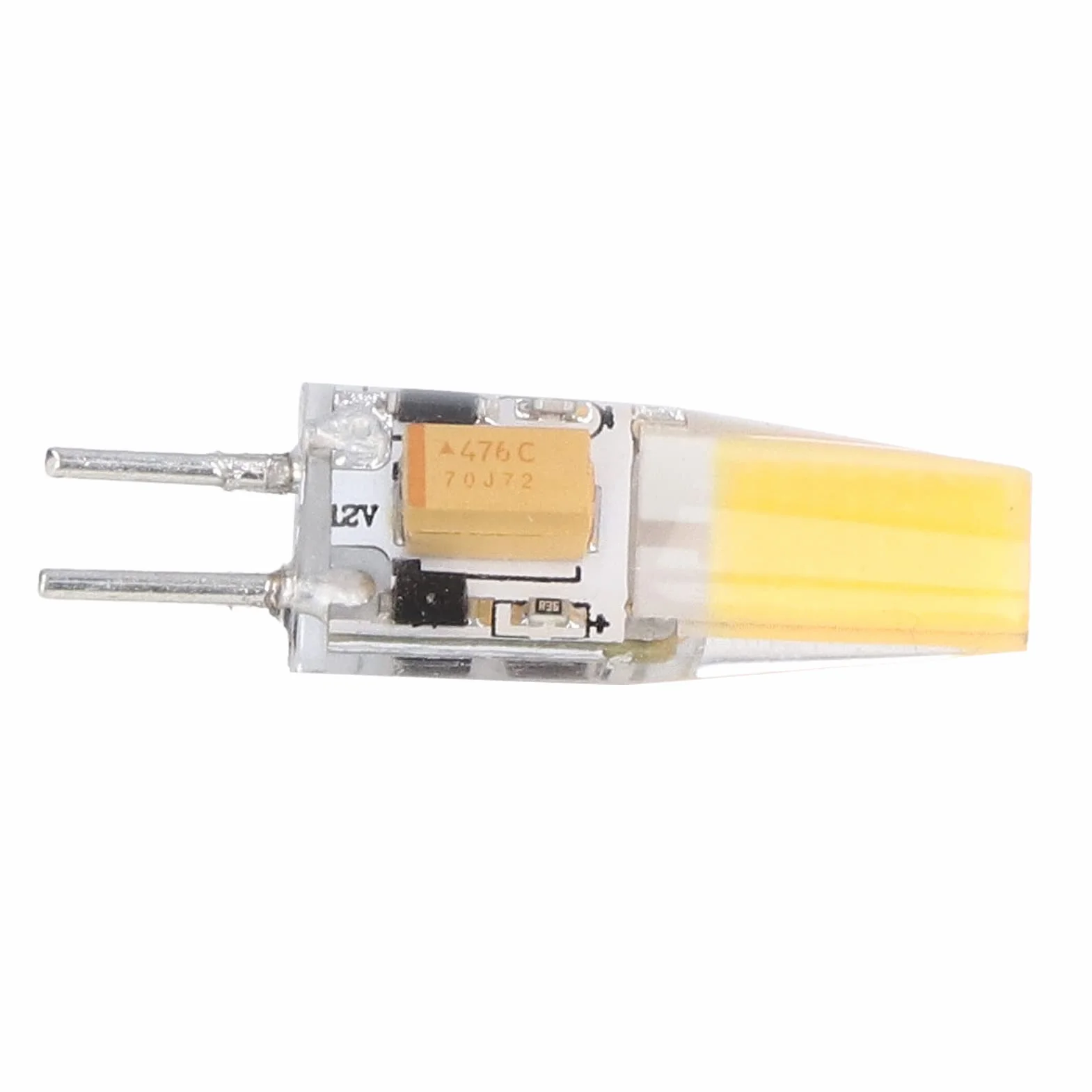 6pcs GY6.35 COB BUBB BUBE Économie d'énergie 5W AC DC12V Silicone Lampe de plafond pour lustres