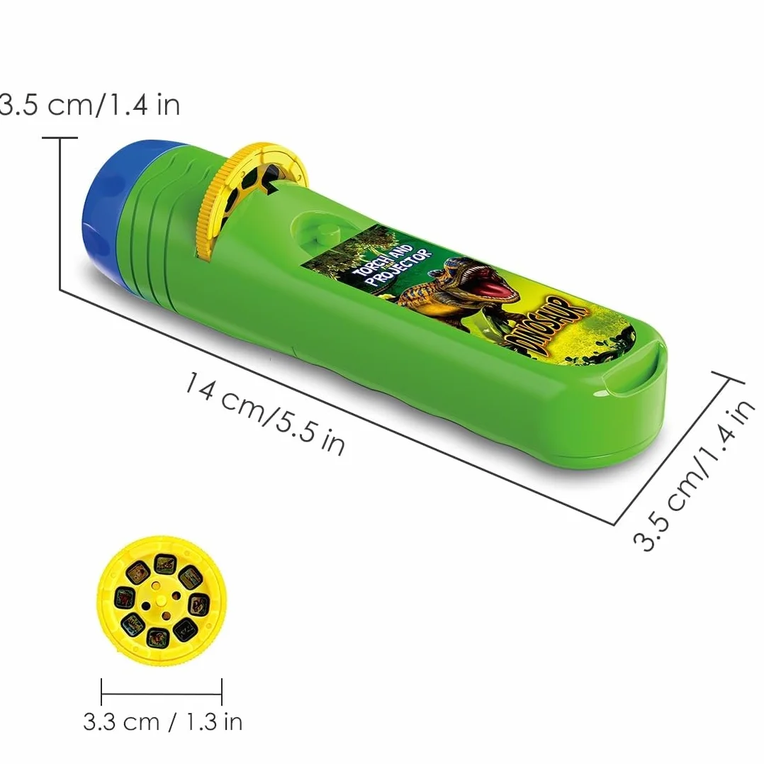 Pup Go Lampe Torche Projecteur Dinosaure Enfants 3+ Ans, 3 Disques 24 Images, Jouet Éducatif Scientifique