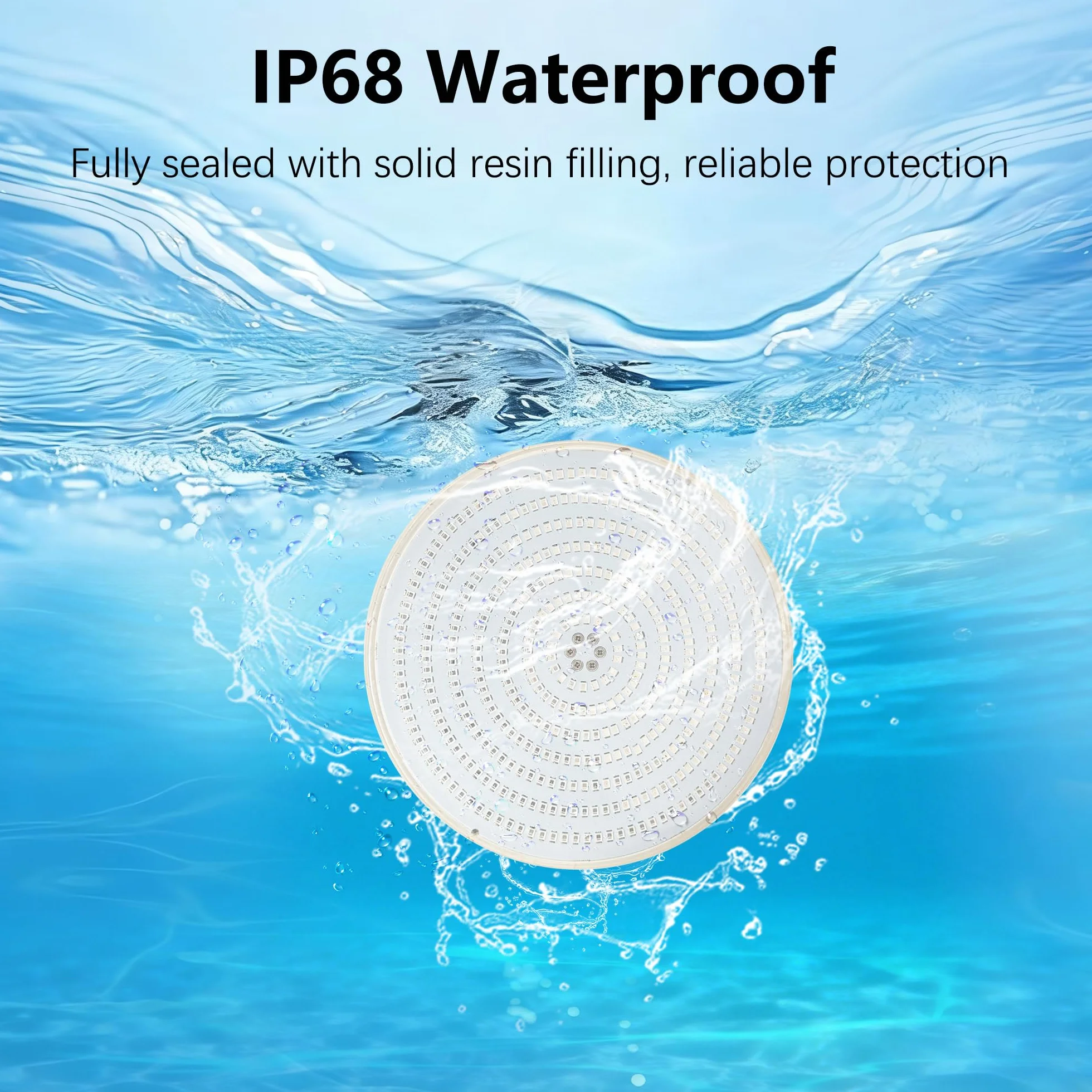 Projecteur Piscine LED PAR56 Extra-Plat 35W 3500lm IP68 12V AC/DC Blanc Froid
