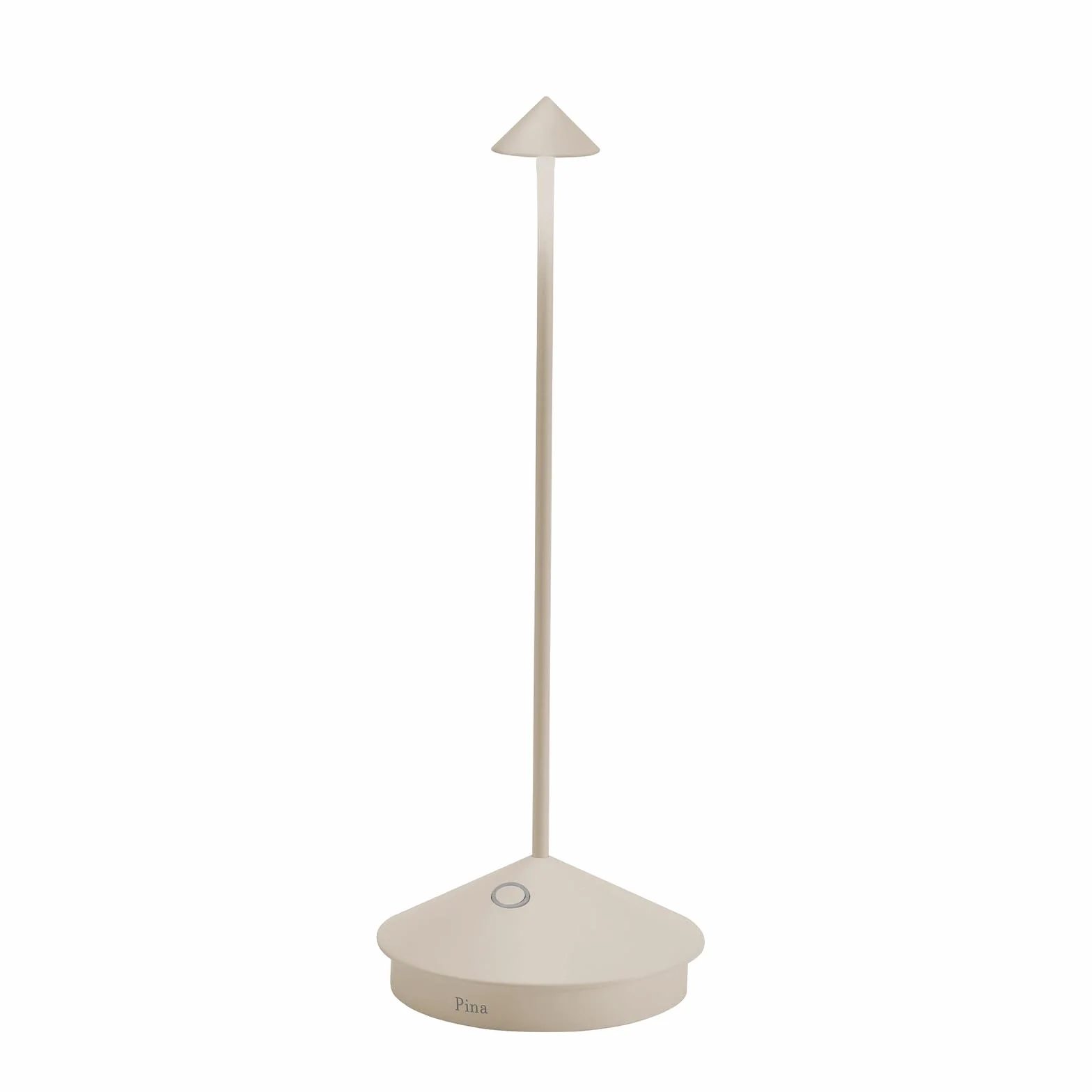 Zafferano Pina Lampe de Table Rechargeable Sans Fil Contrôle Tactile Dimmer 2200-3000 K Hauteur 29 cm Couleur Sable