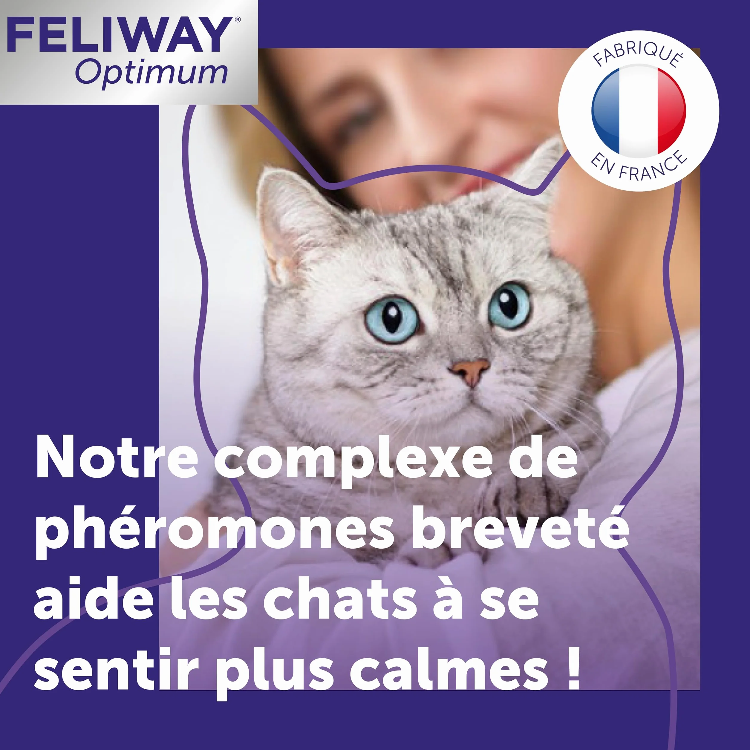 FELIWAY Optimum Recharge 30 Jours Anti-Stress pour Chat Phéromones Apaisantes