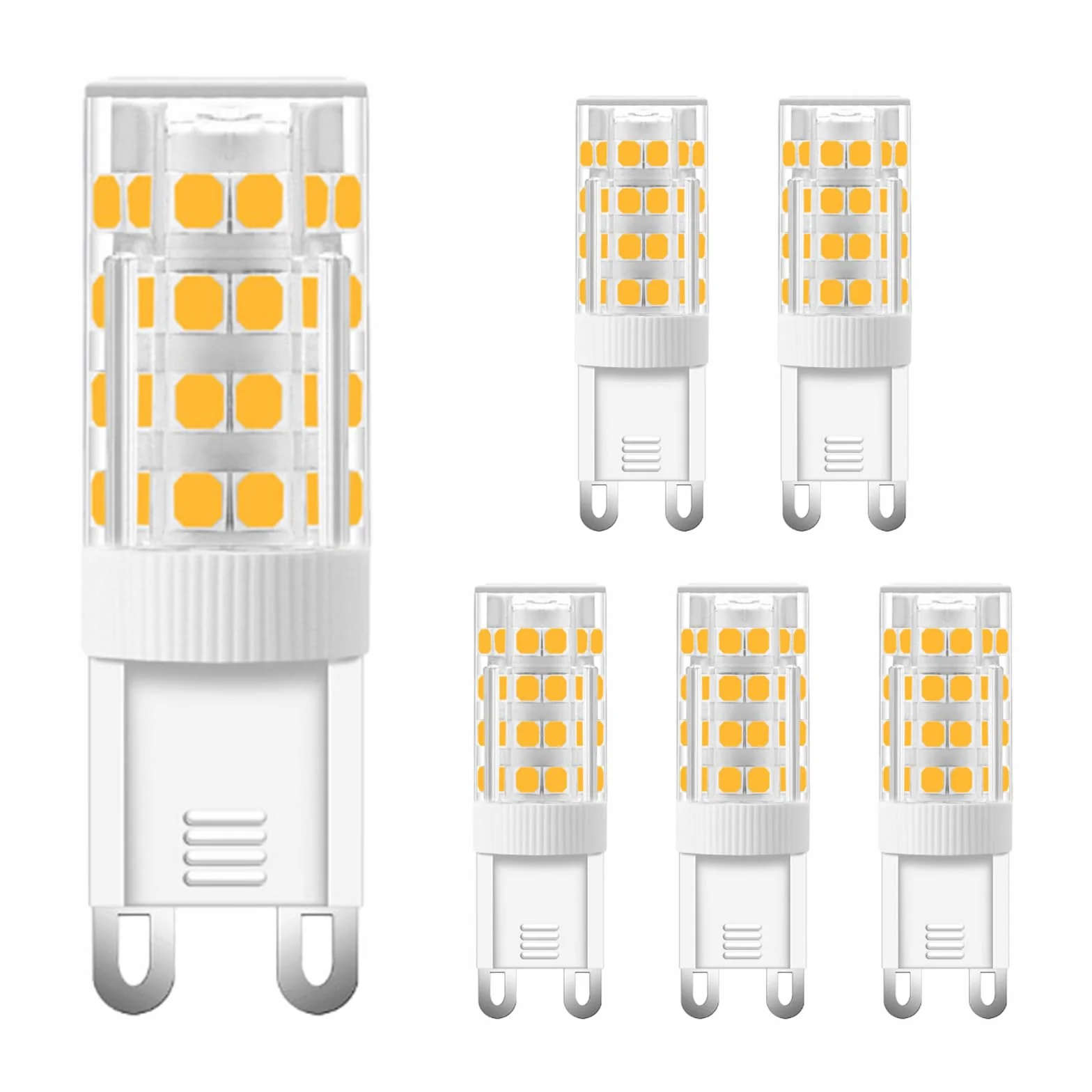Ampoule LED G9 5W (5 pièces) équivaut à 40W halogène 500LM 3000K Blanc chaud 220V Non-dimmable
