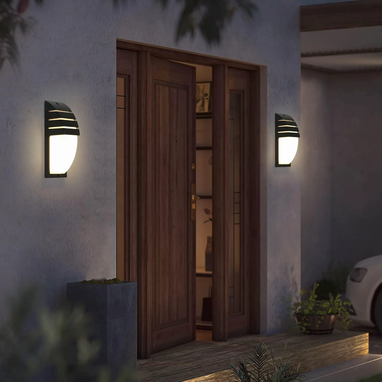 Comely 12W Applique Murale LED IP65 Etanche, Lumière Blanche Chaude 3000K