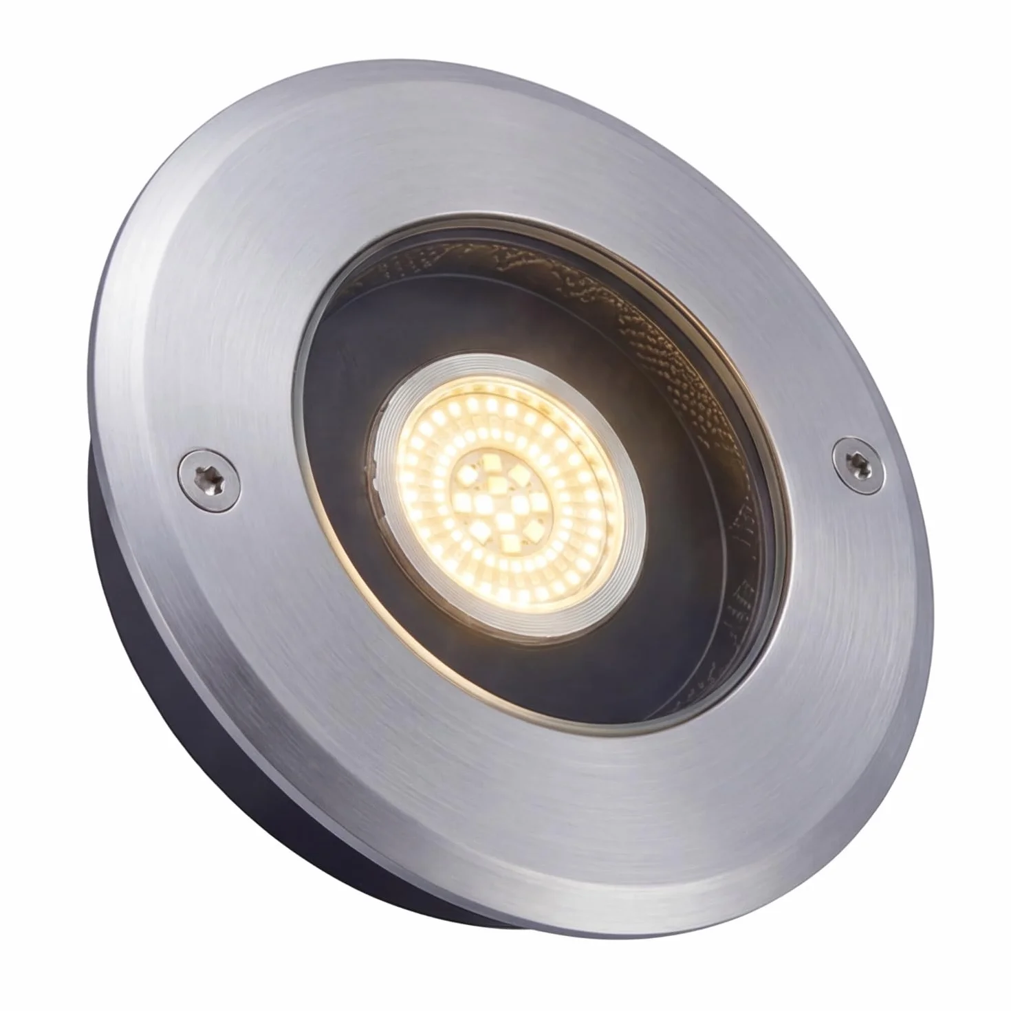 Spot encastrable LED IP67 acier inoxydable verre rond Ø14 cm 12 W 1032 lm étanche projecteur de sol extérieur