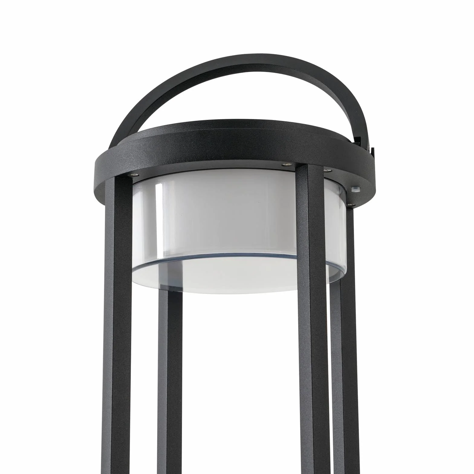 Lucande LED Lampe solaire Tilena à intensité variable Noir Aluminium décorative
