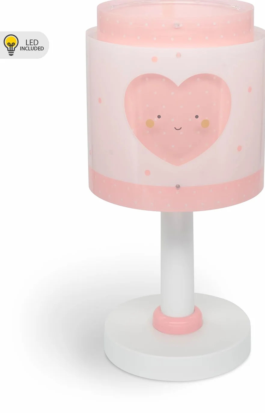 Dalber Lampe de chevet enfant Baby Dreams Rose Cœur G4 LED 4 W