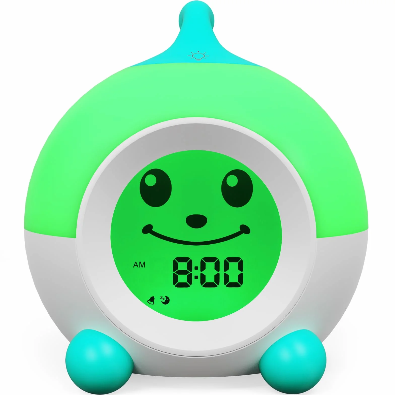 iHoo Réveil Enfant avec Veilleuse Tactile, Horloge Apprentissage Sommeil pour Filles Garçons 2-9 Ans