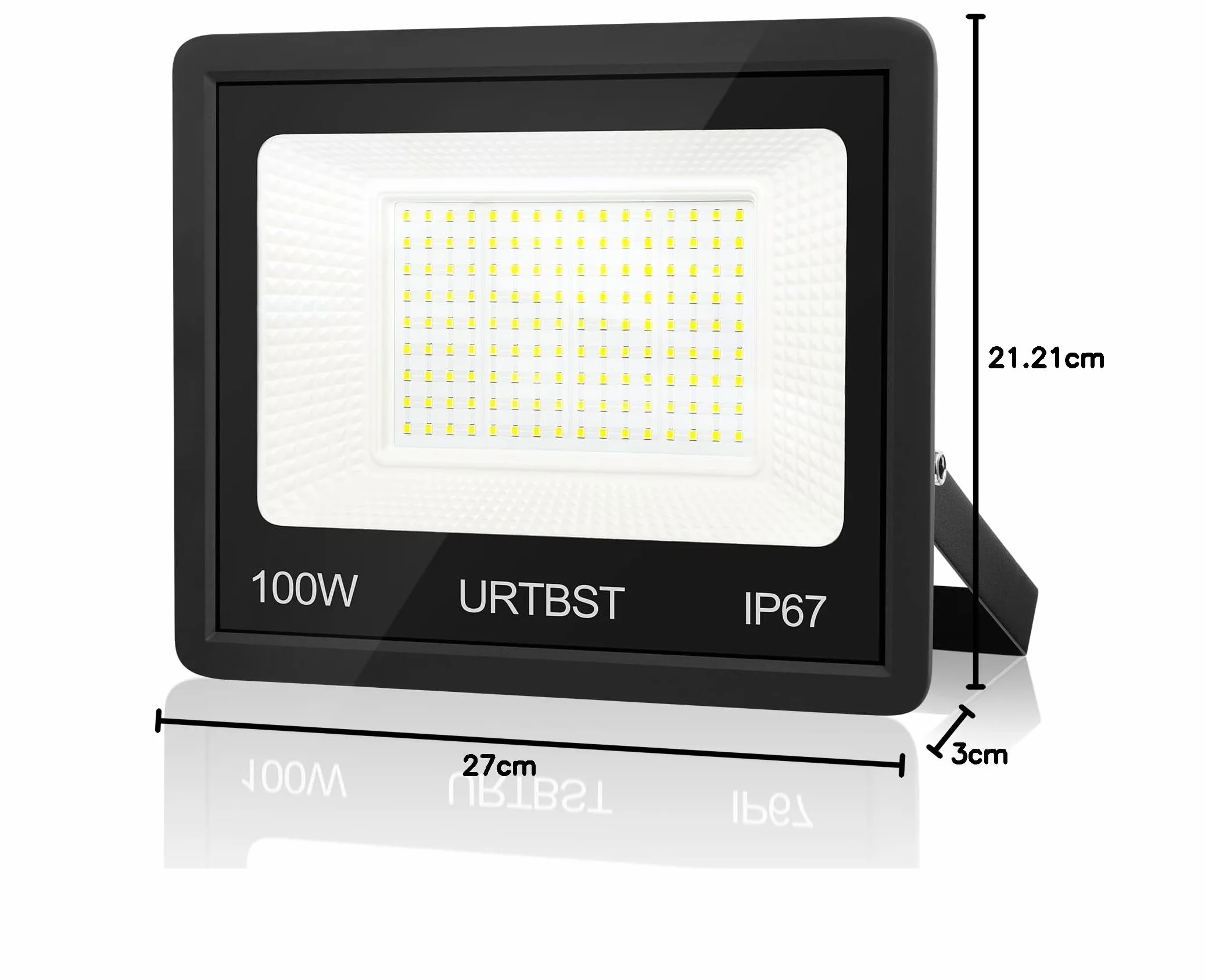 Projektor LED Zewnętrzny 100W 10000LM IP67 7000K Chłodna Biel Do Ogrodu, Domu, Garażu