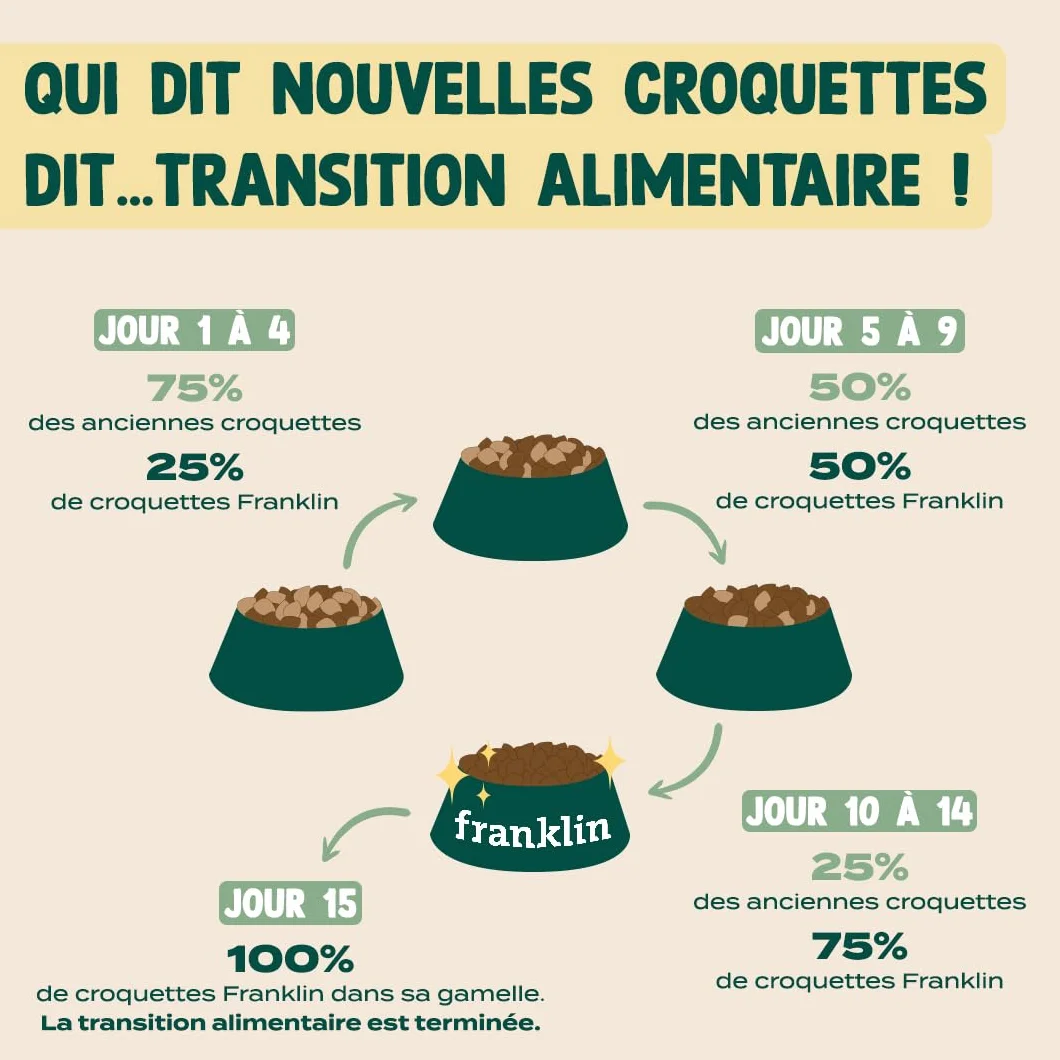 Franklin Croquettes Chat Stérilisé 70% Saumon sans Céréales Hypoallergénique Peau Pelage 1 kg
