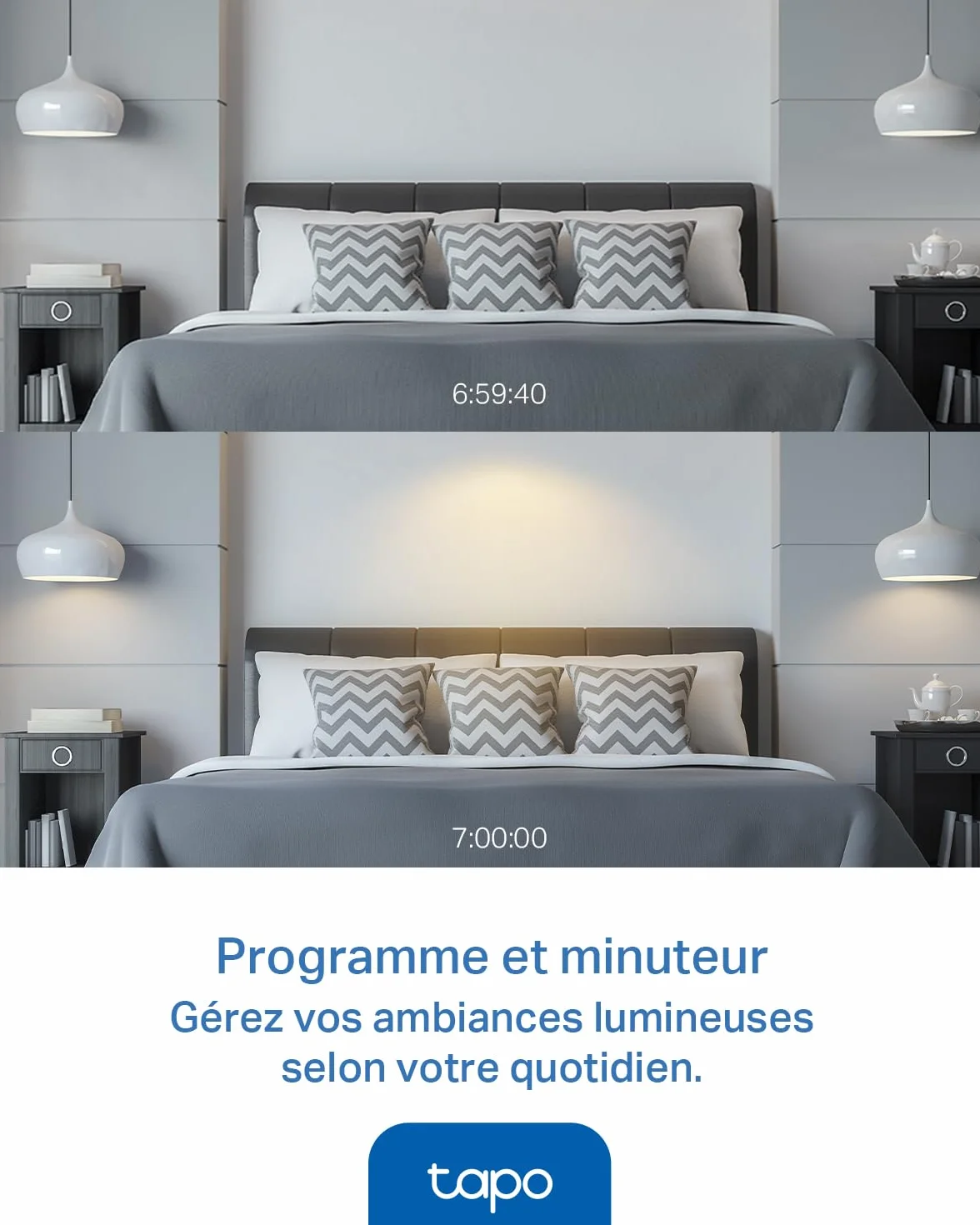 Tapo Ampoule Connectée WiFi LED E14 Multicolore 2500K-6500K Dimmable 4,3W 470Lm Compatible Alexa Google Home L430P