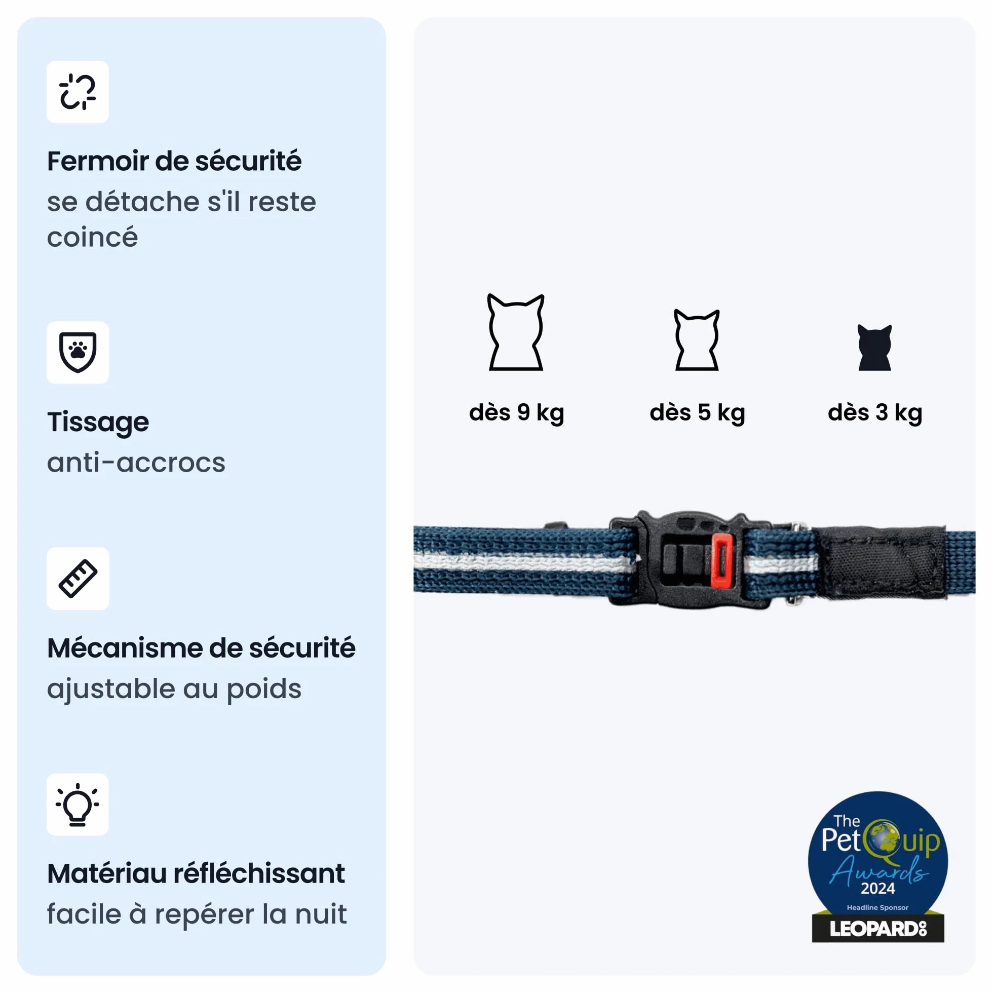 Tractive Collier GPS Chat Connecté Mini Localisation en Direct Historique Fonction Territoire Marron