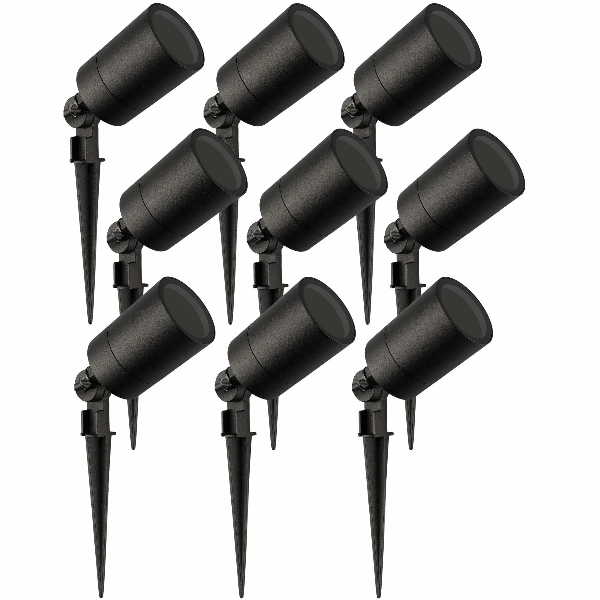 Ledvion 9X Spots LED GU10 Noir 5W IP65 Connexion Rapide
