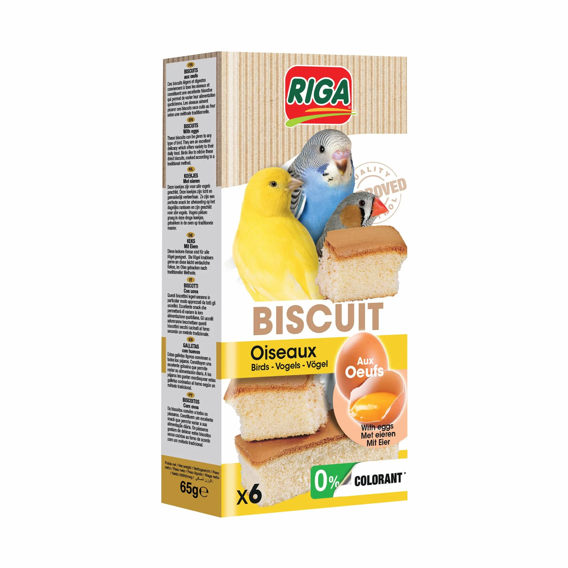 Biscuits Oiseaux aux Œufs Boîte de 6 (1 x 65 g)