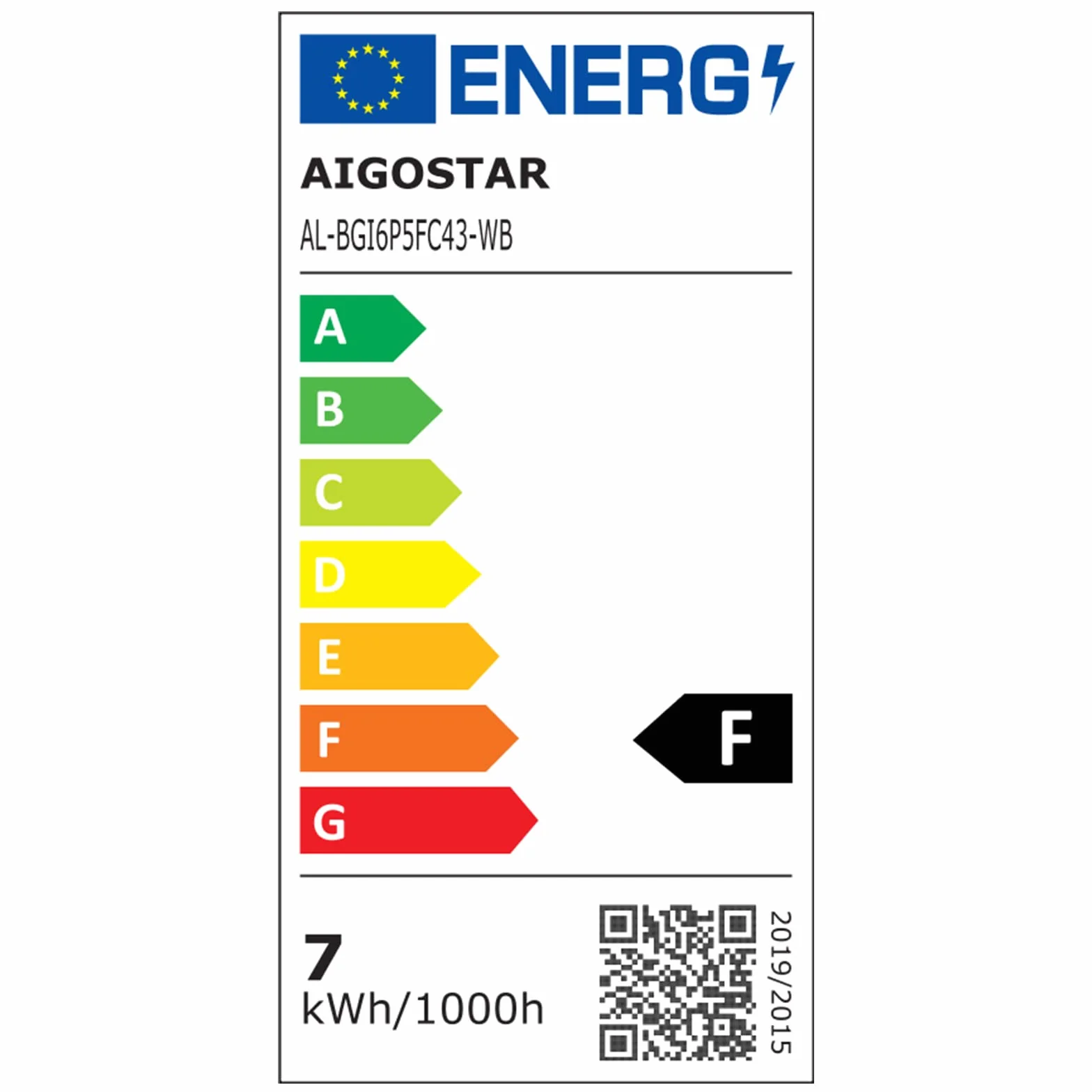 Aigostar Ampoule Connectée Wifi G45 E27 6.5W RGBCW Compatible Alexa Google Home 6 Unités
